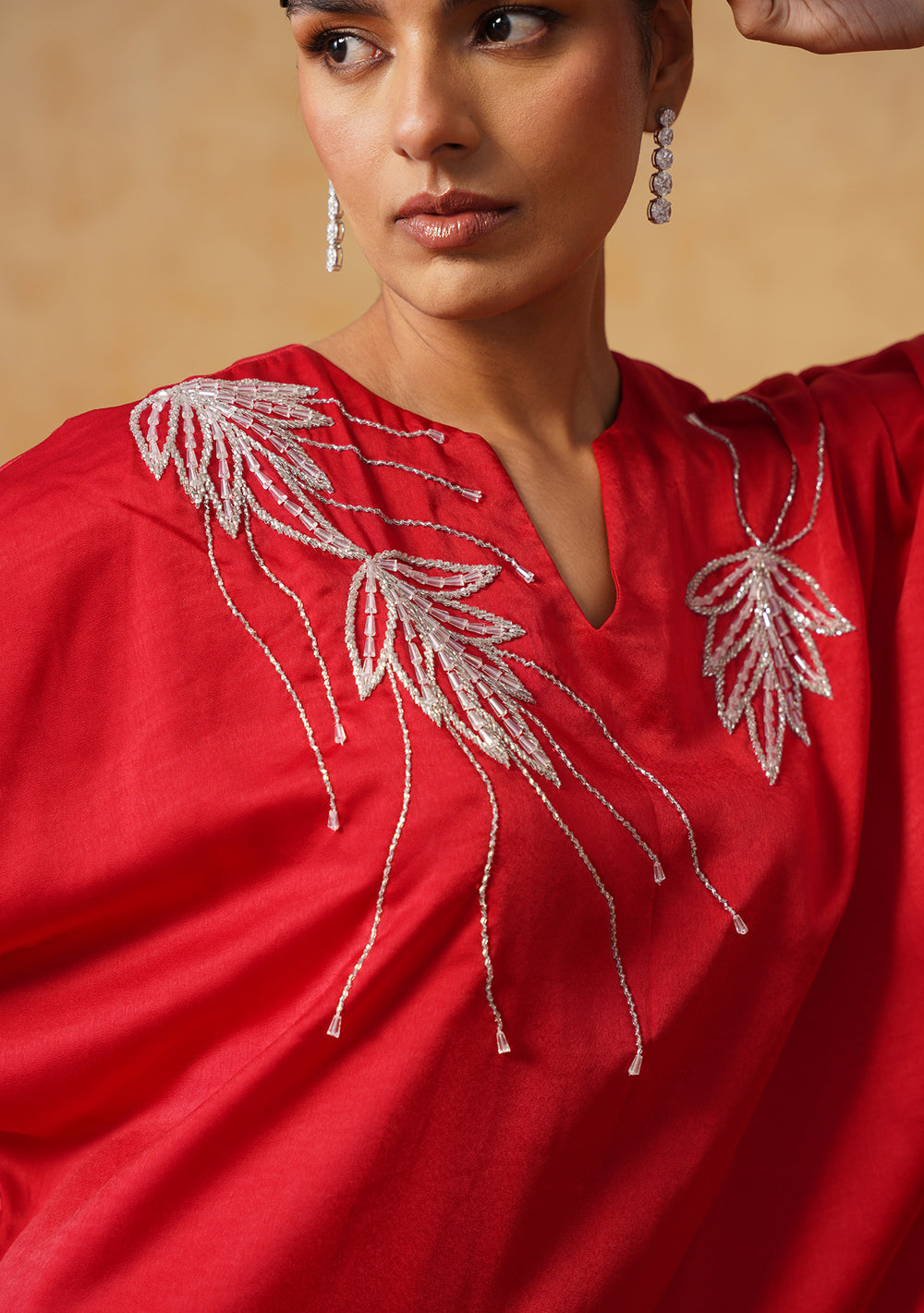 Zara Red Kaftan Dress