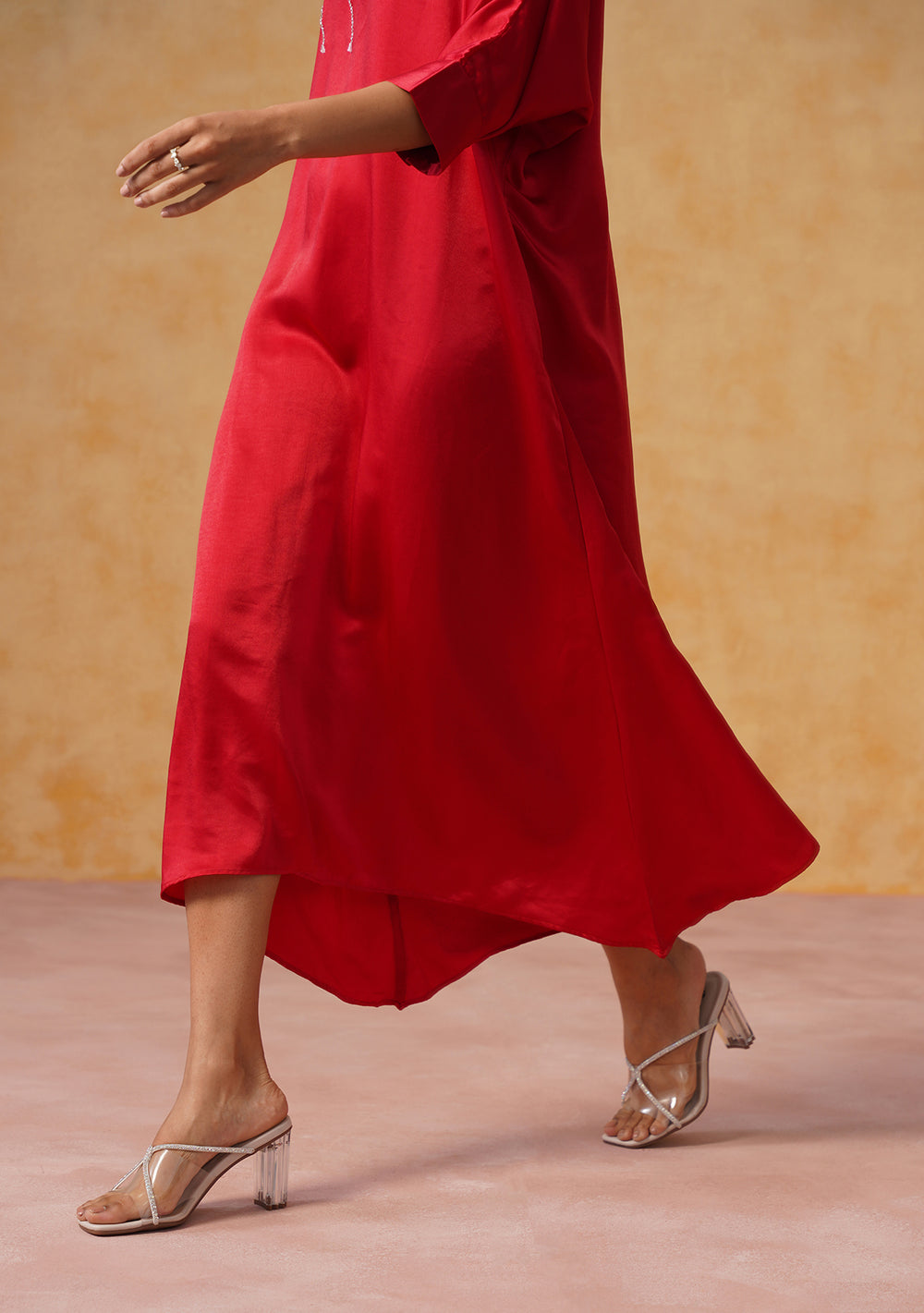 Zara Red Kaftan Dress