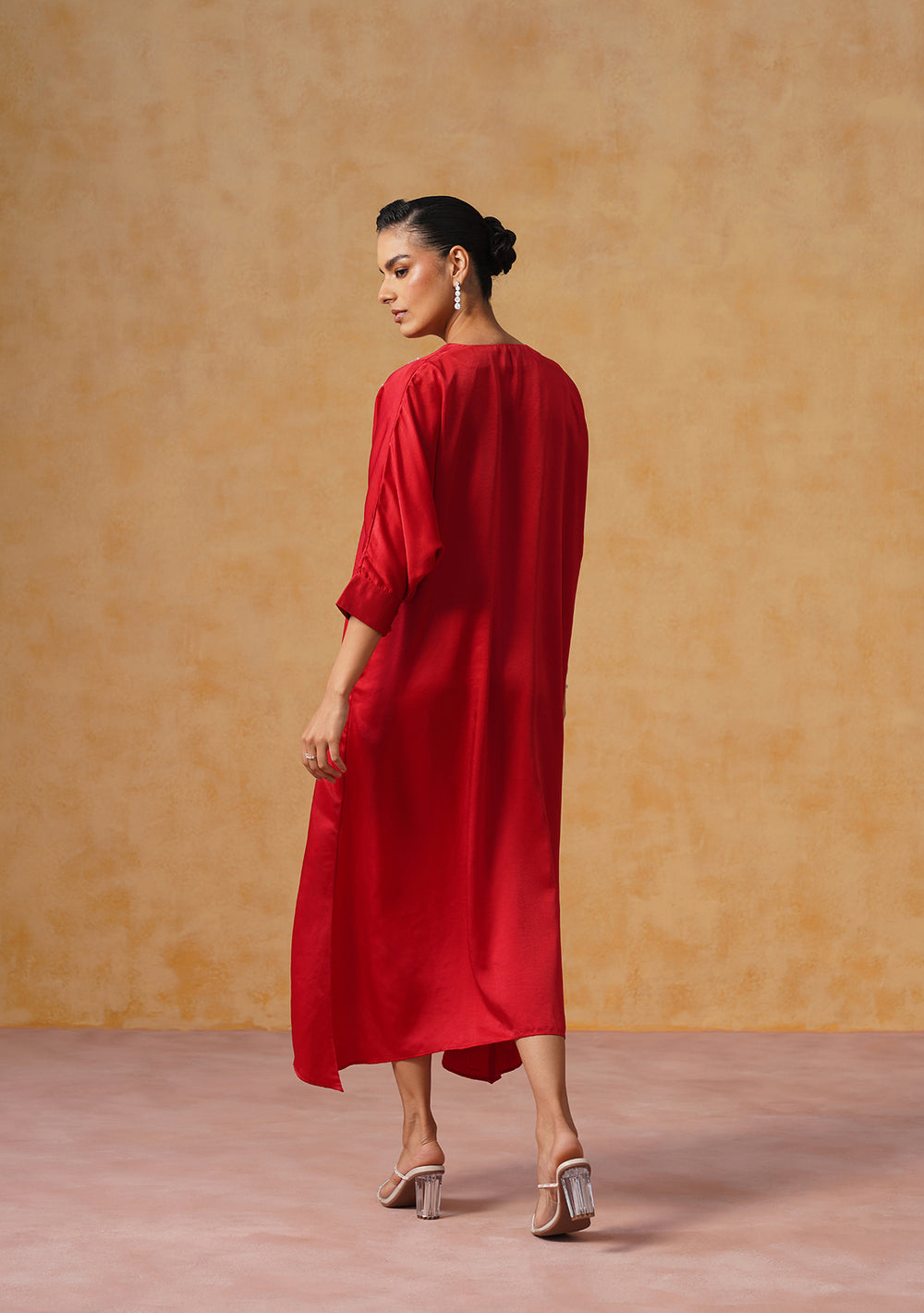 Zara Red Kaftan Dress