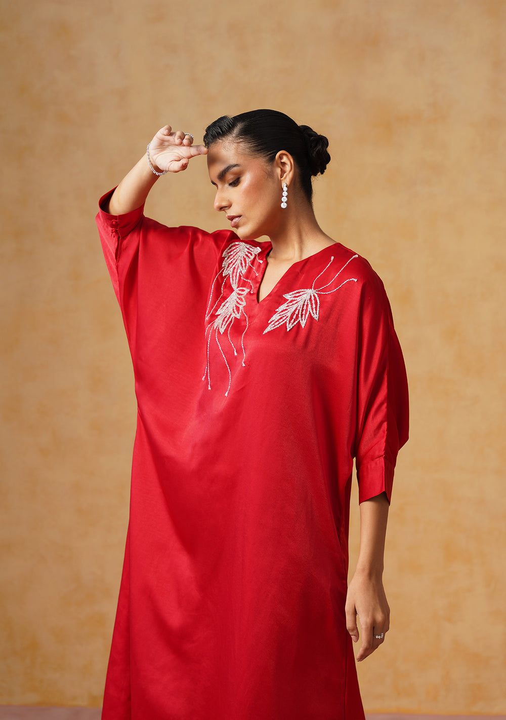 Zara Red Kaftan Dress