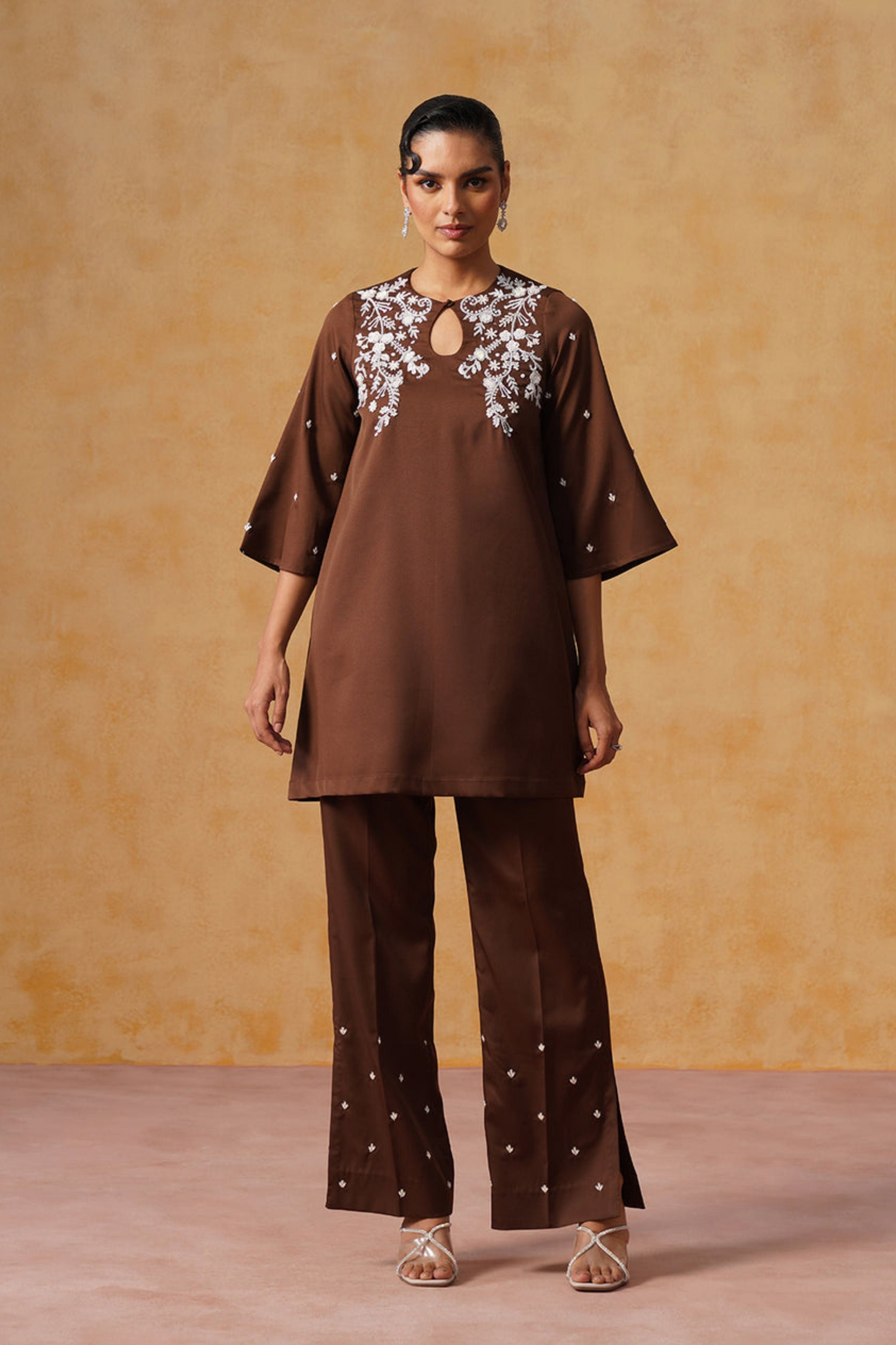 Ziya Chocolate Brown Co-ord Set