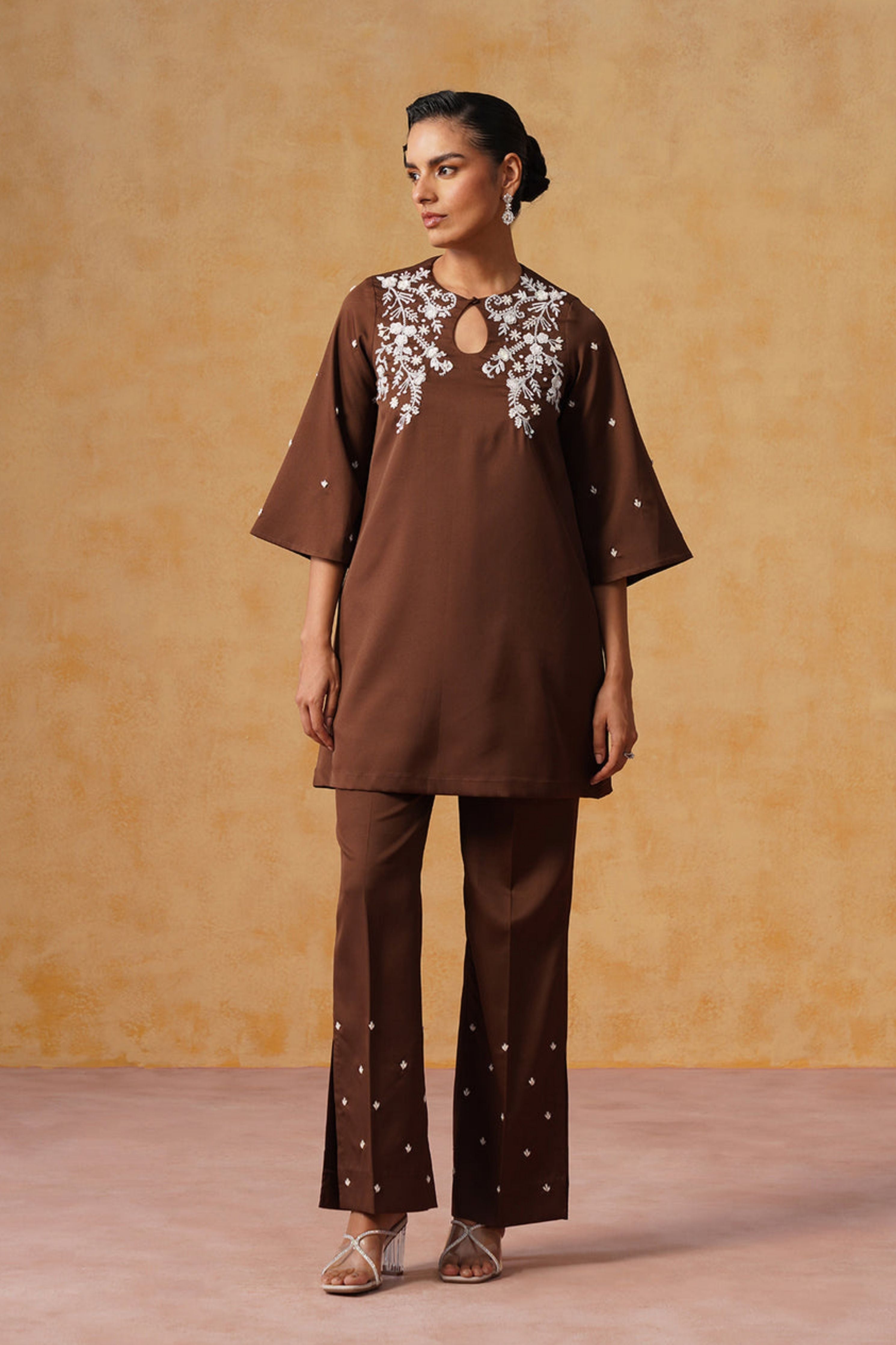 Ziya Chocolate Brown Co-ord Set