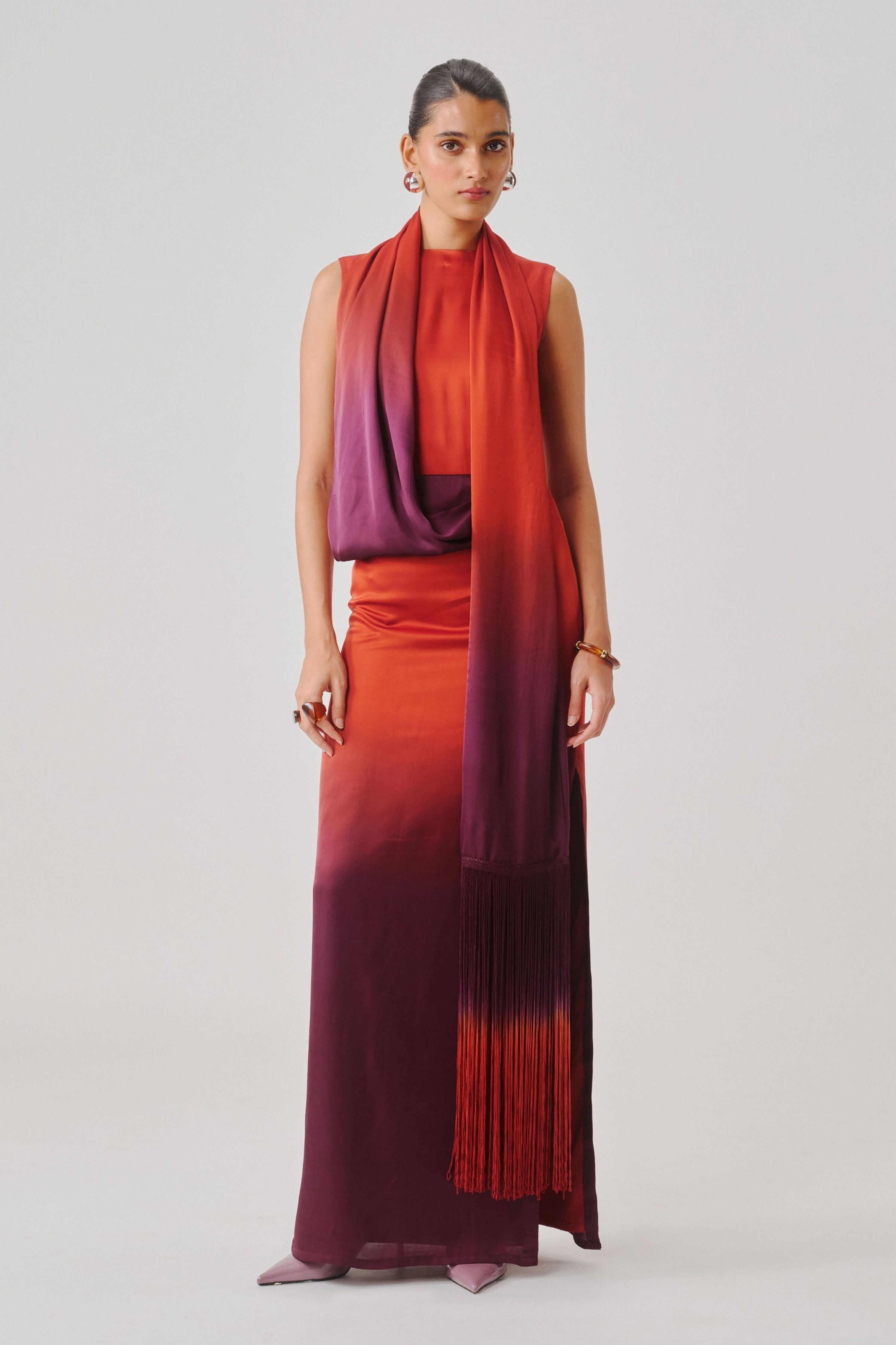 Ember scarf dress