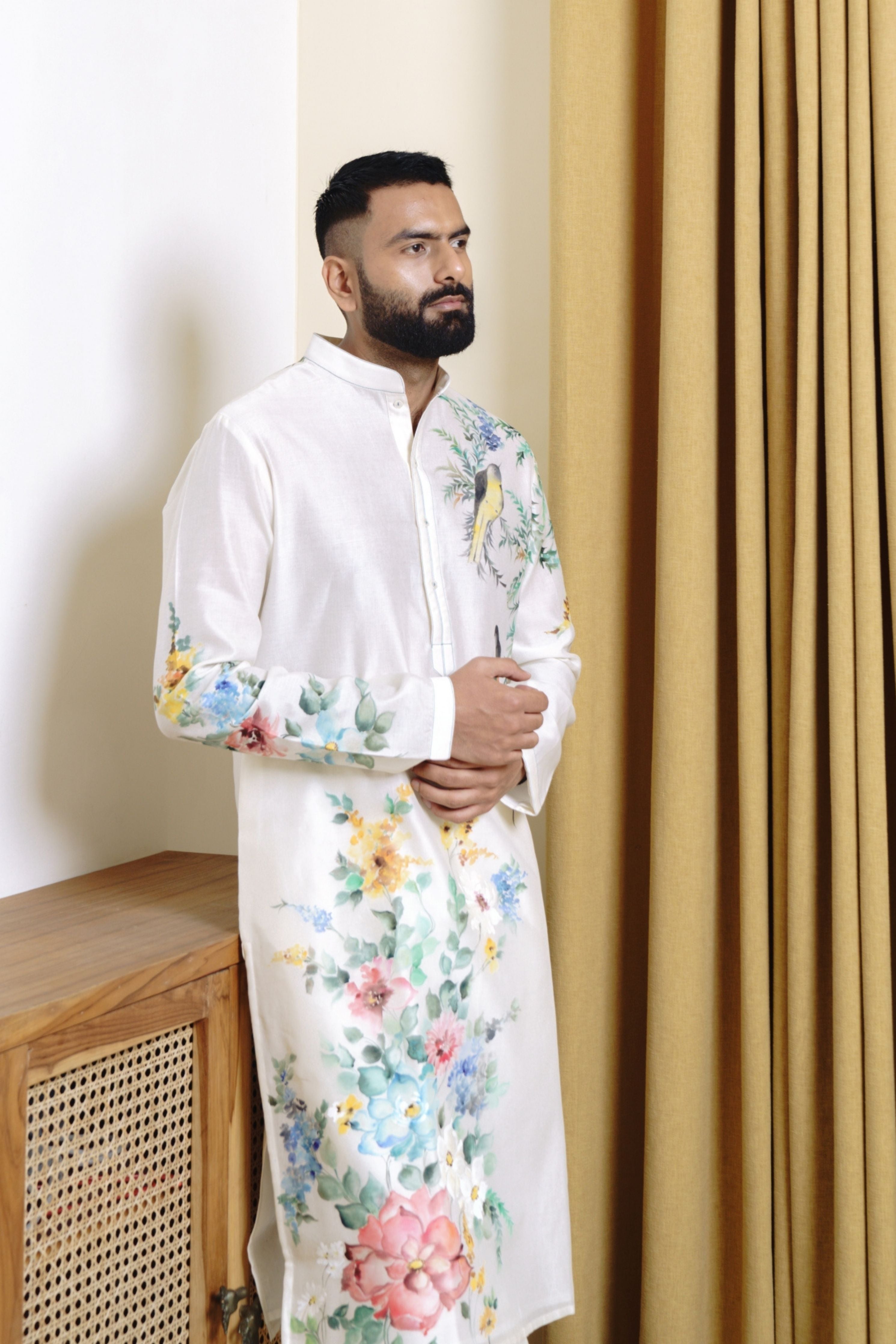 Ferns & Feathers Kurta Set