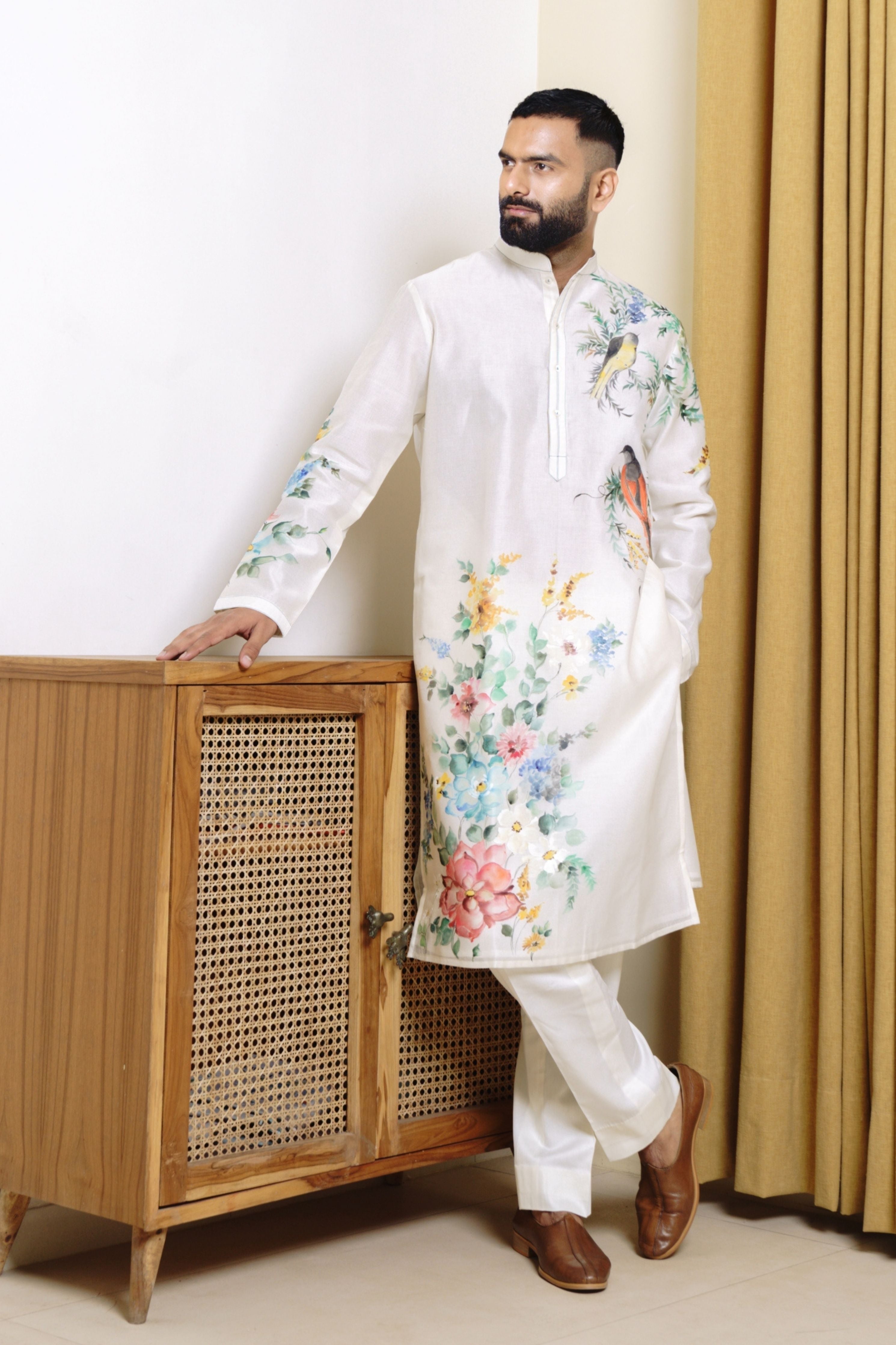 Ferns & Feathers Kurta Set