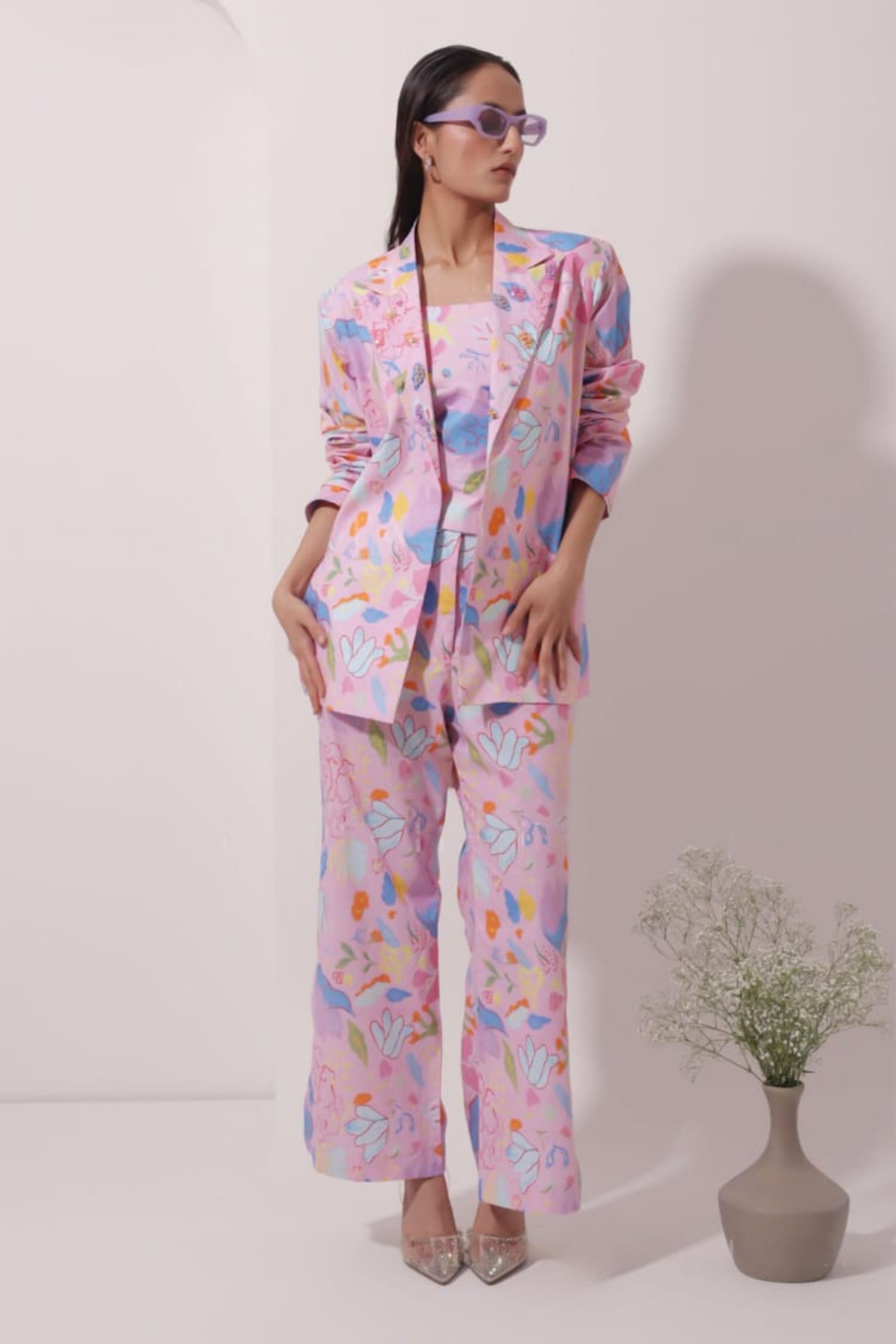 Floral Blazer Set