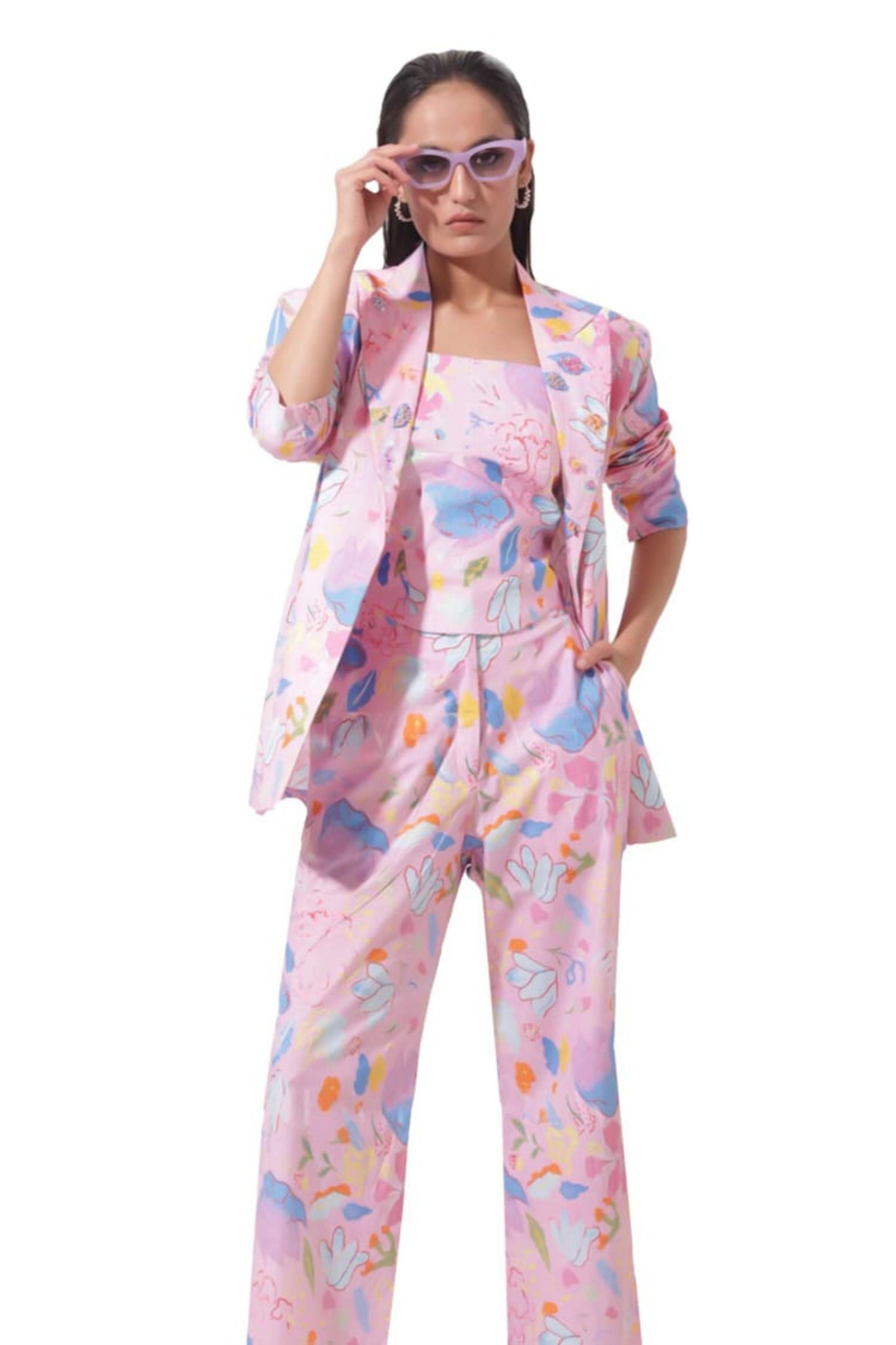 Floral Blazer Set