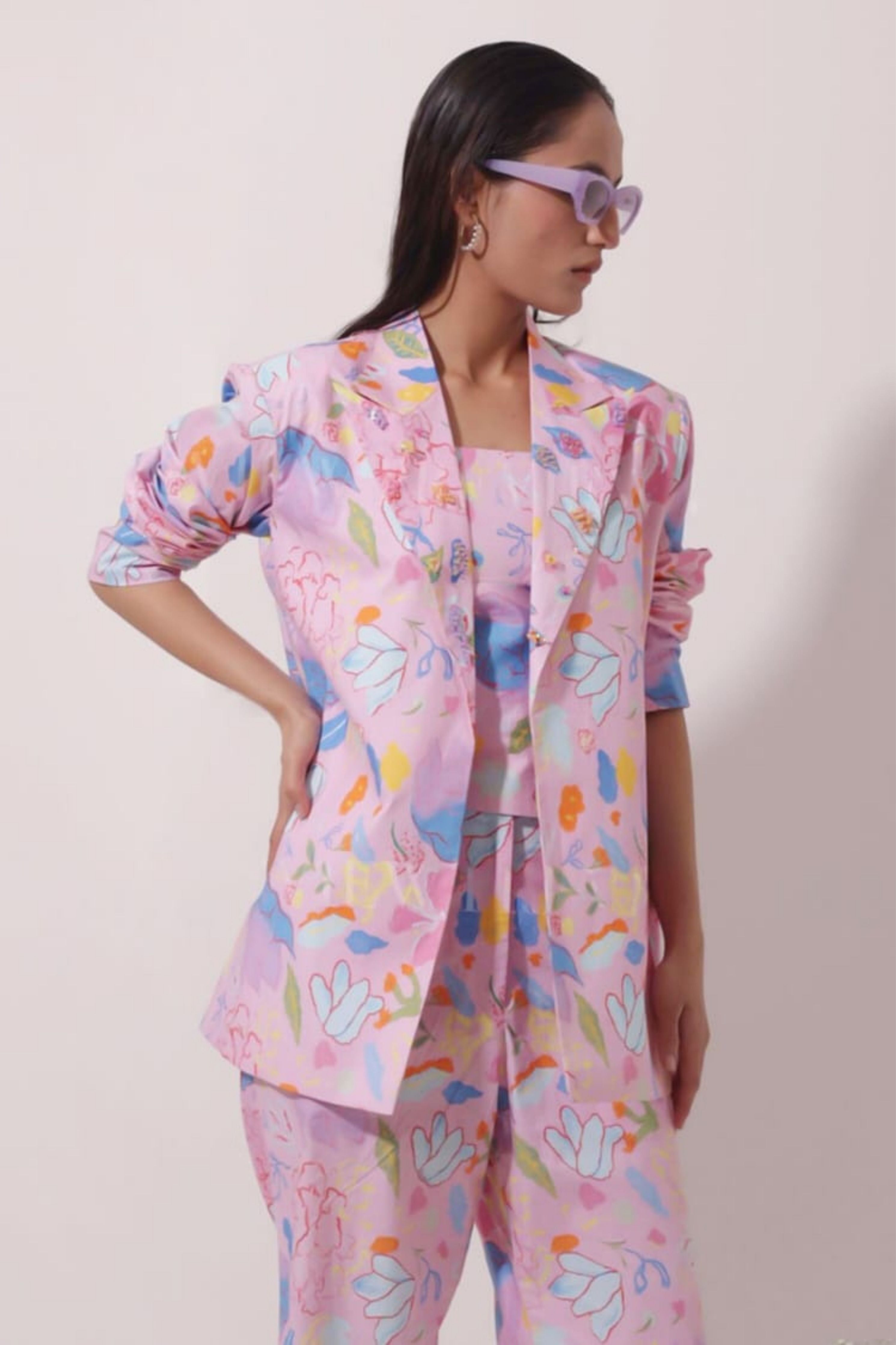 Floral Blazer Set