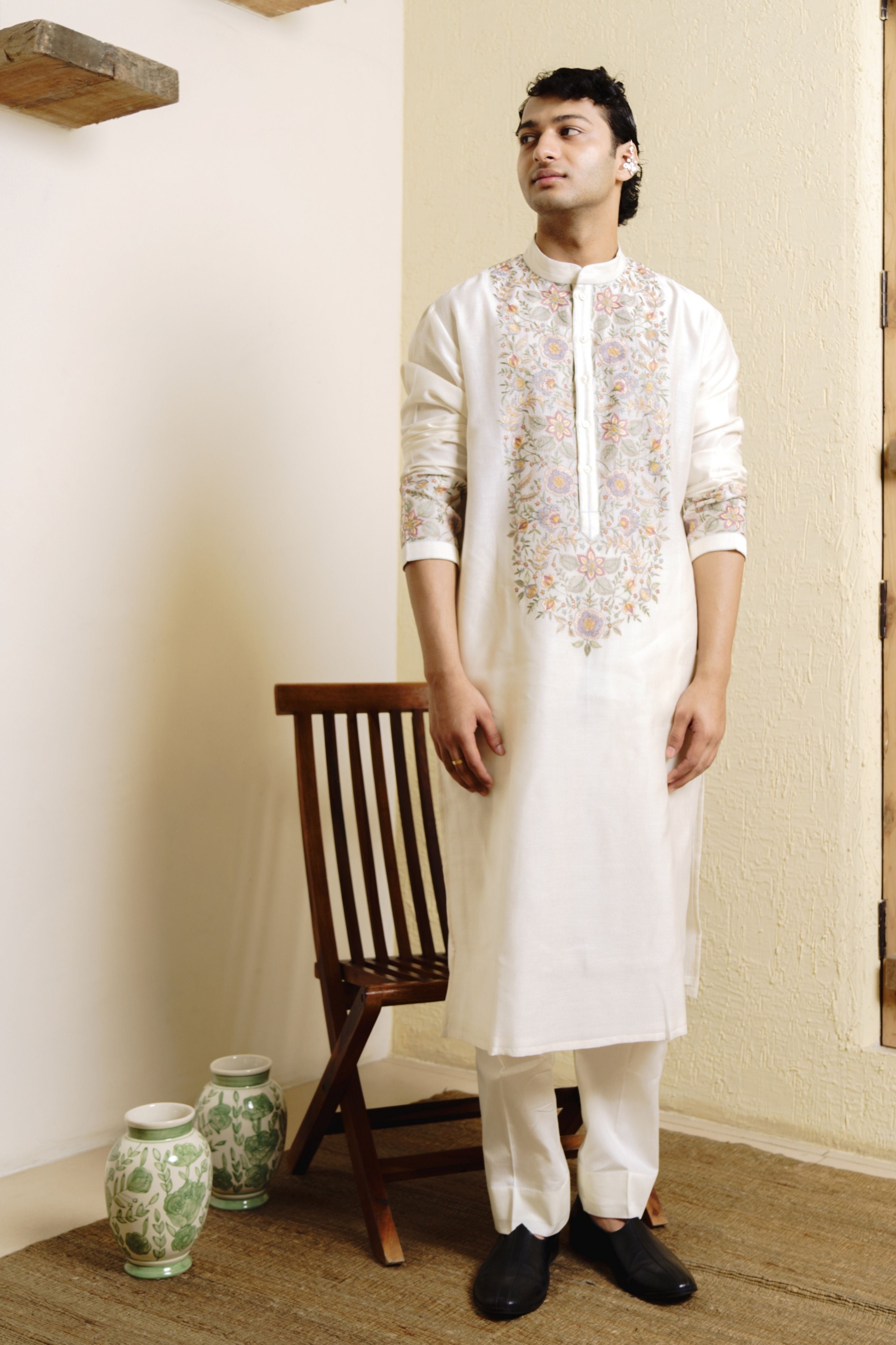 Floral Garland Kurta Set