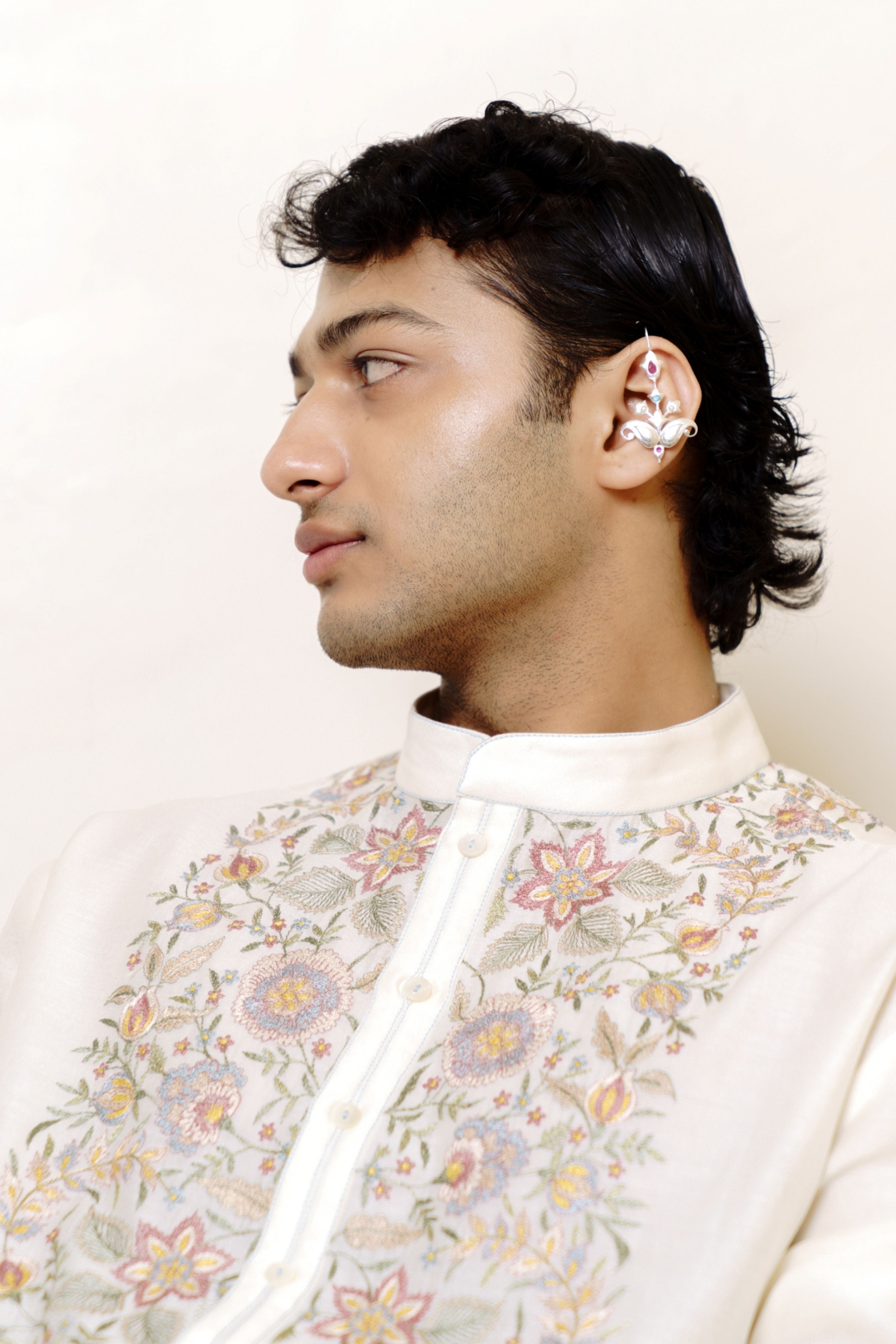 Floral Garland Kurta Set