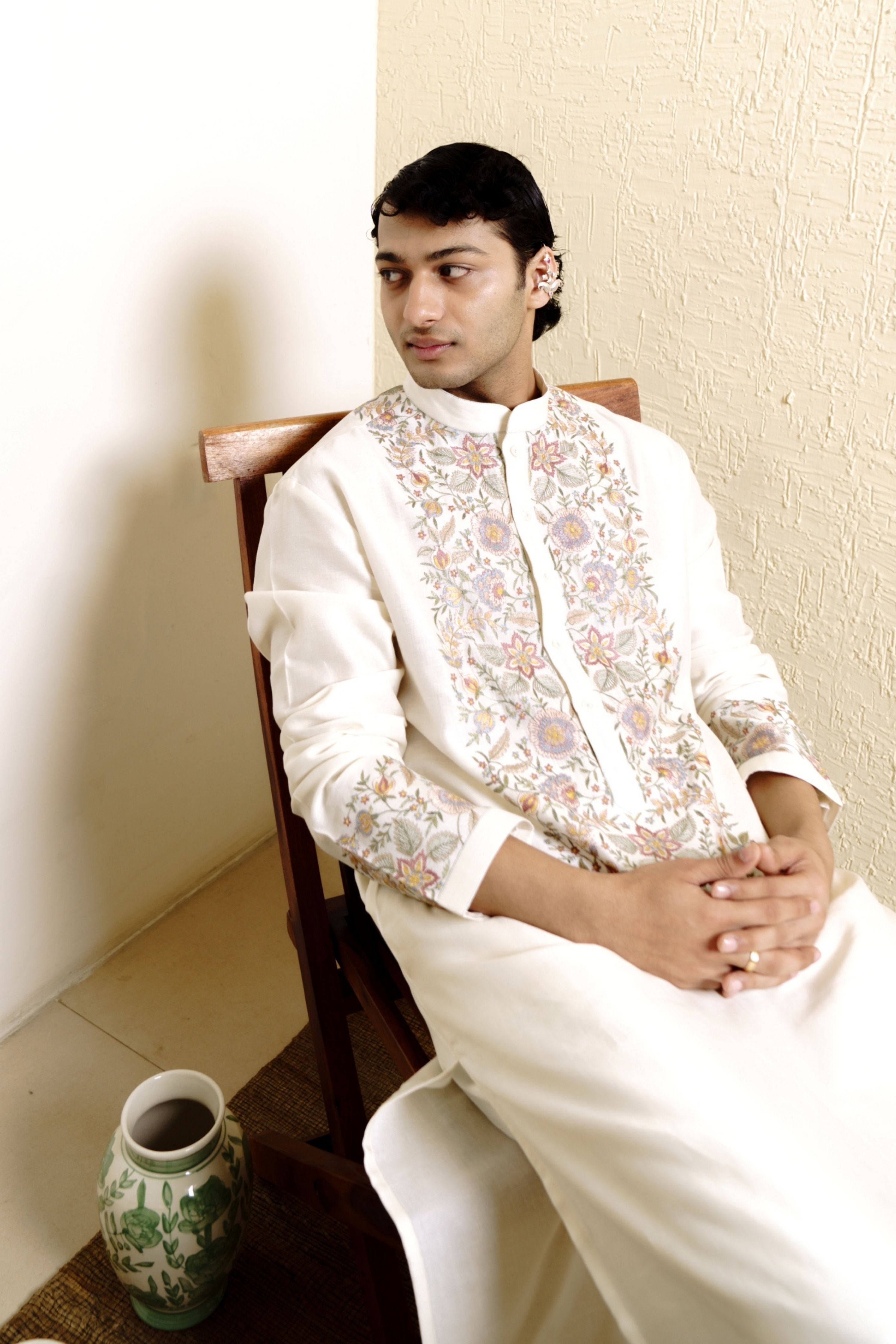 Floral Garland Kurta Set