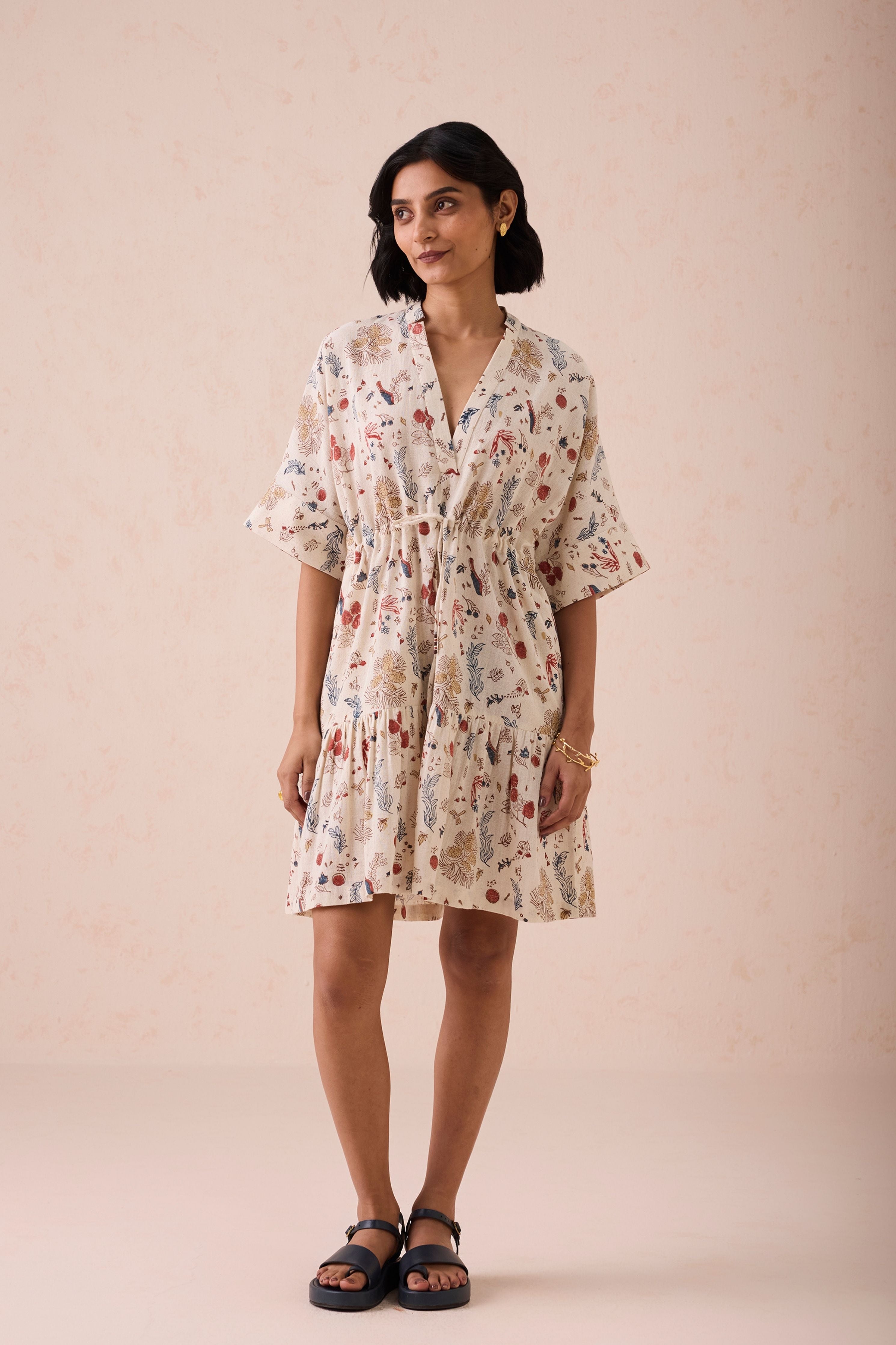 Forest Bloom Kala Cotton Dress