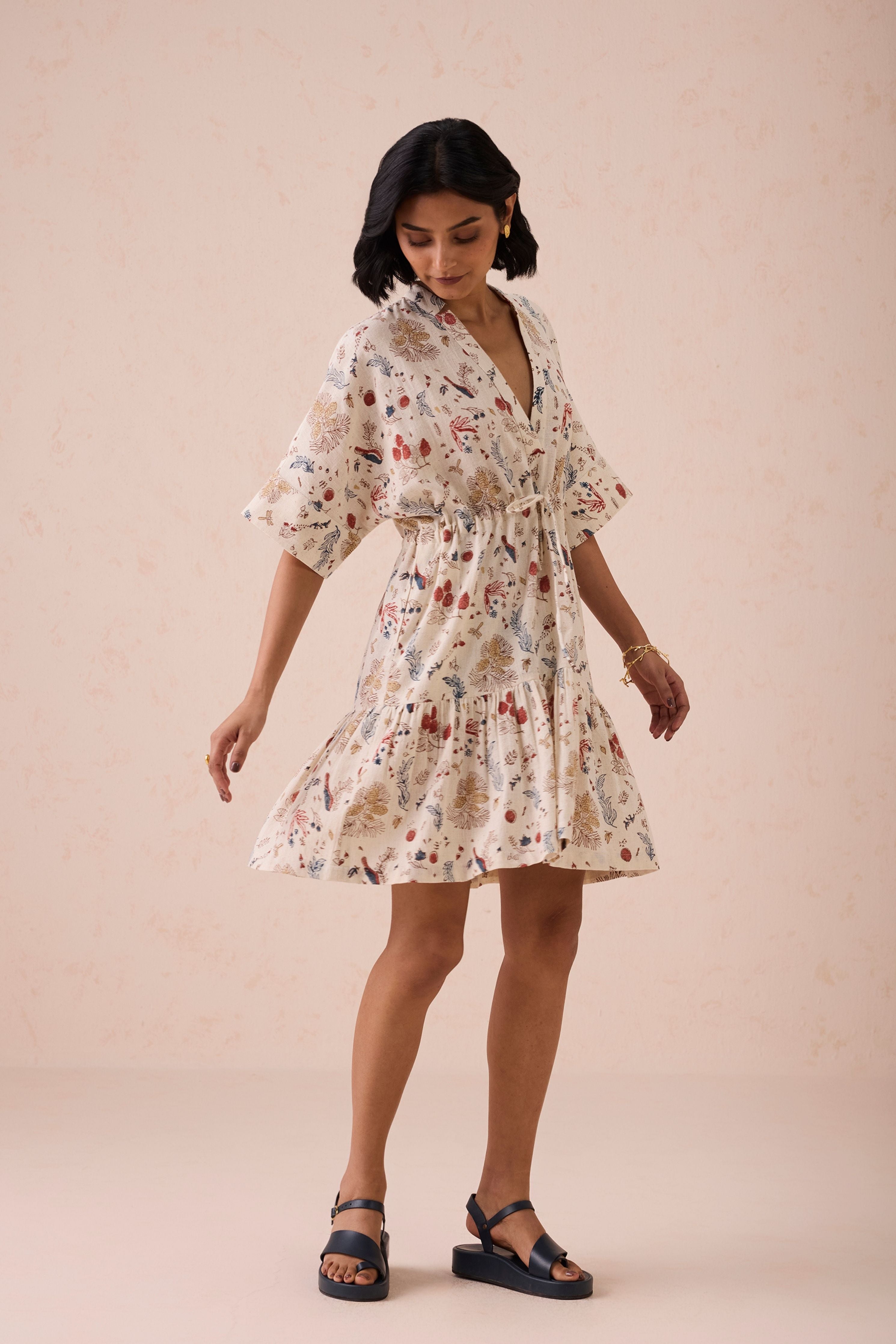 Forest Bloom Kala Cotton Dress