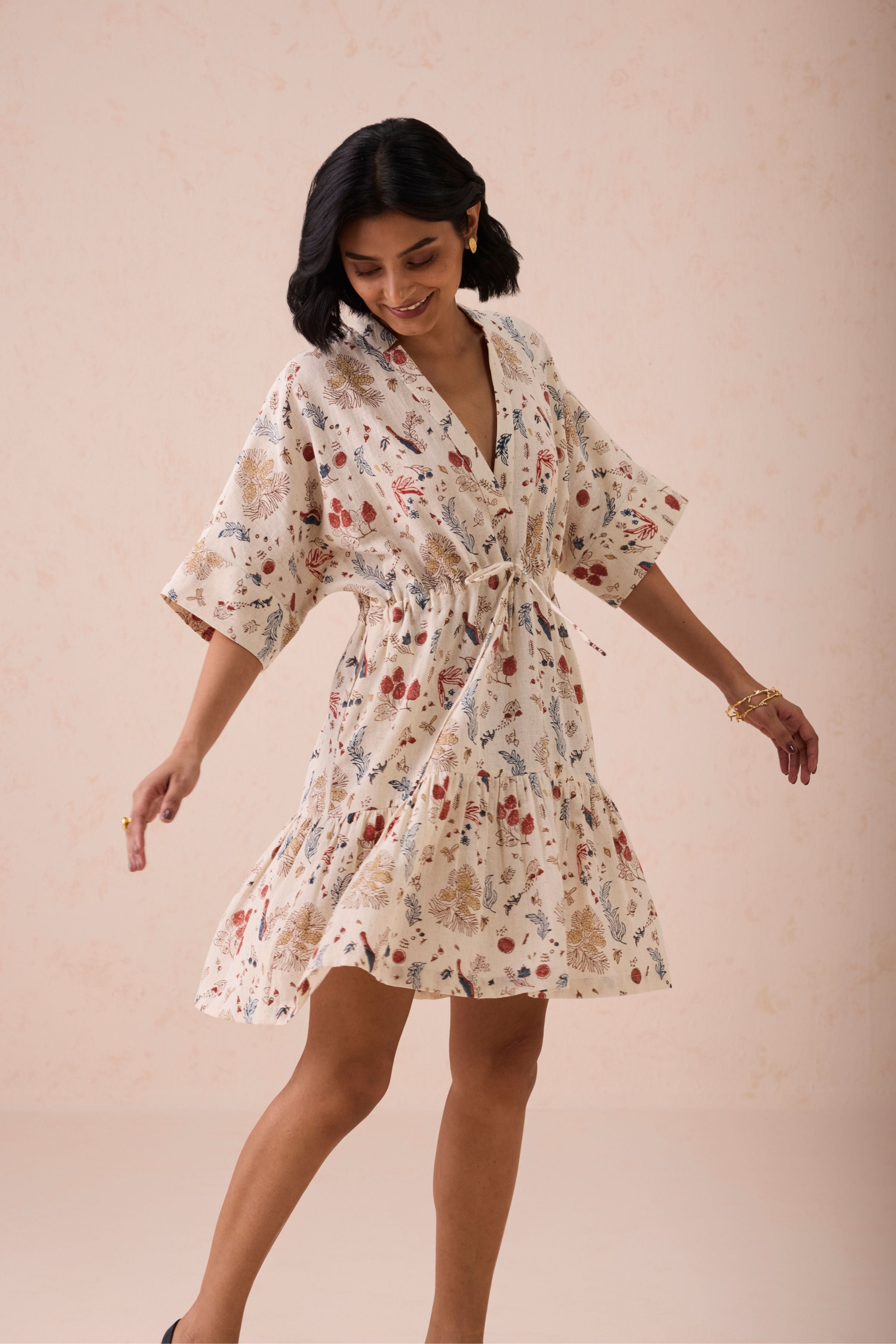 Forest Bloom Kala Cotton Dress
