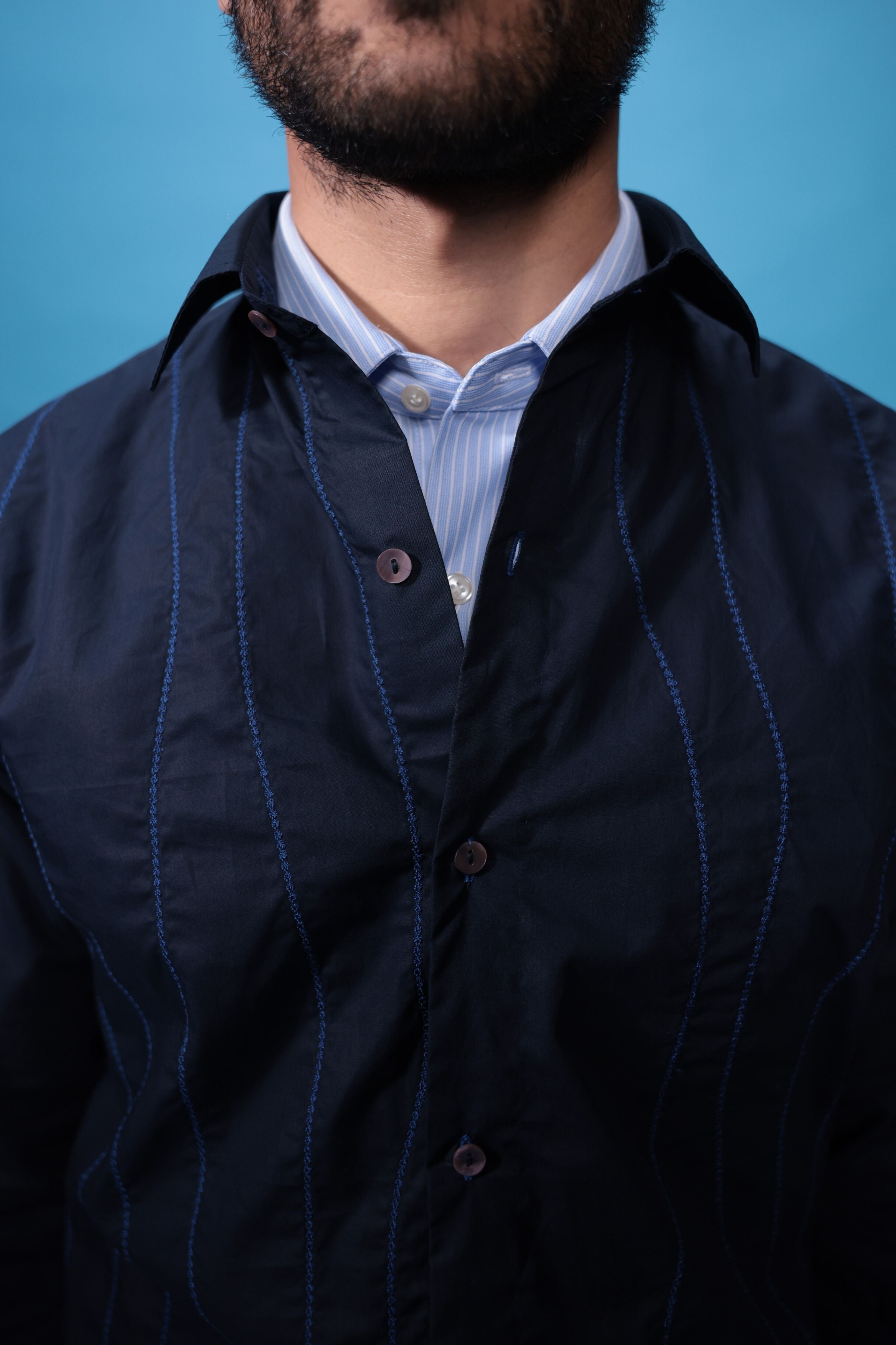 Cobalt Swirl Shirt