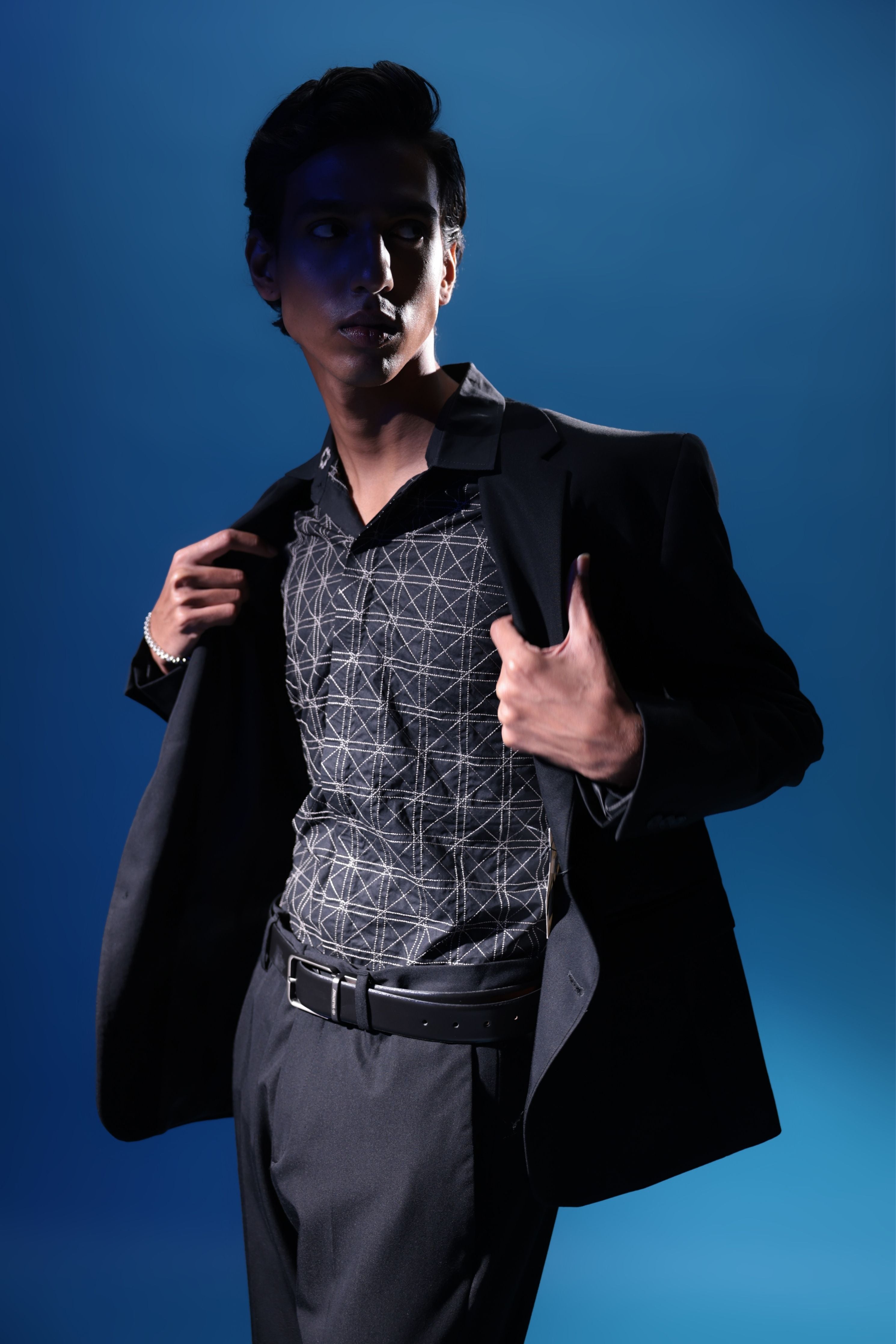 Charred Grid Shirt