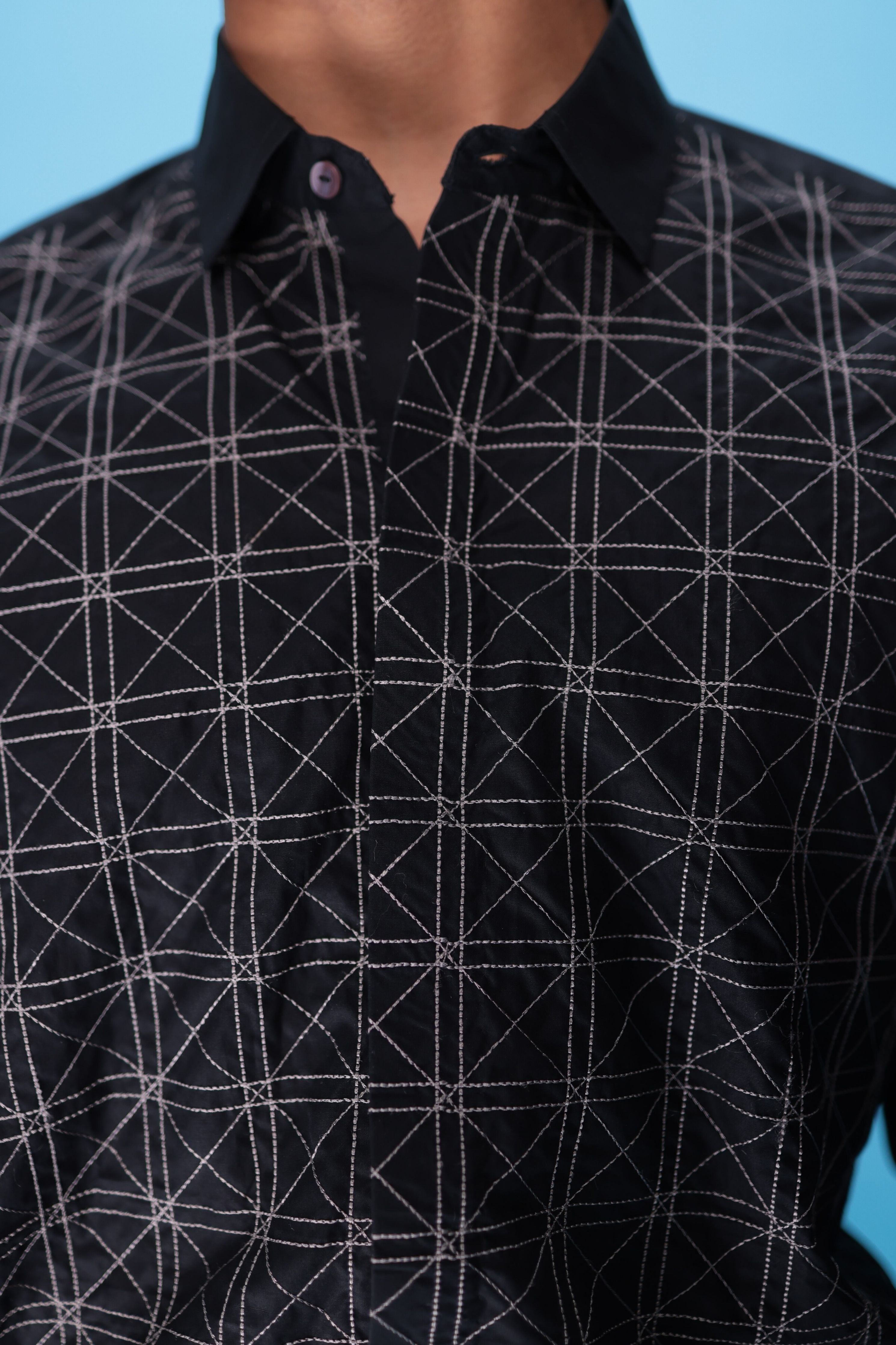Charred Grid Shirt