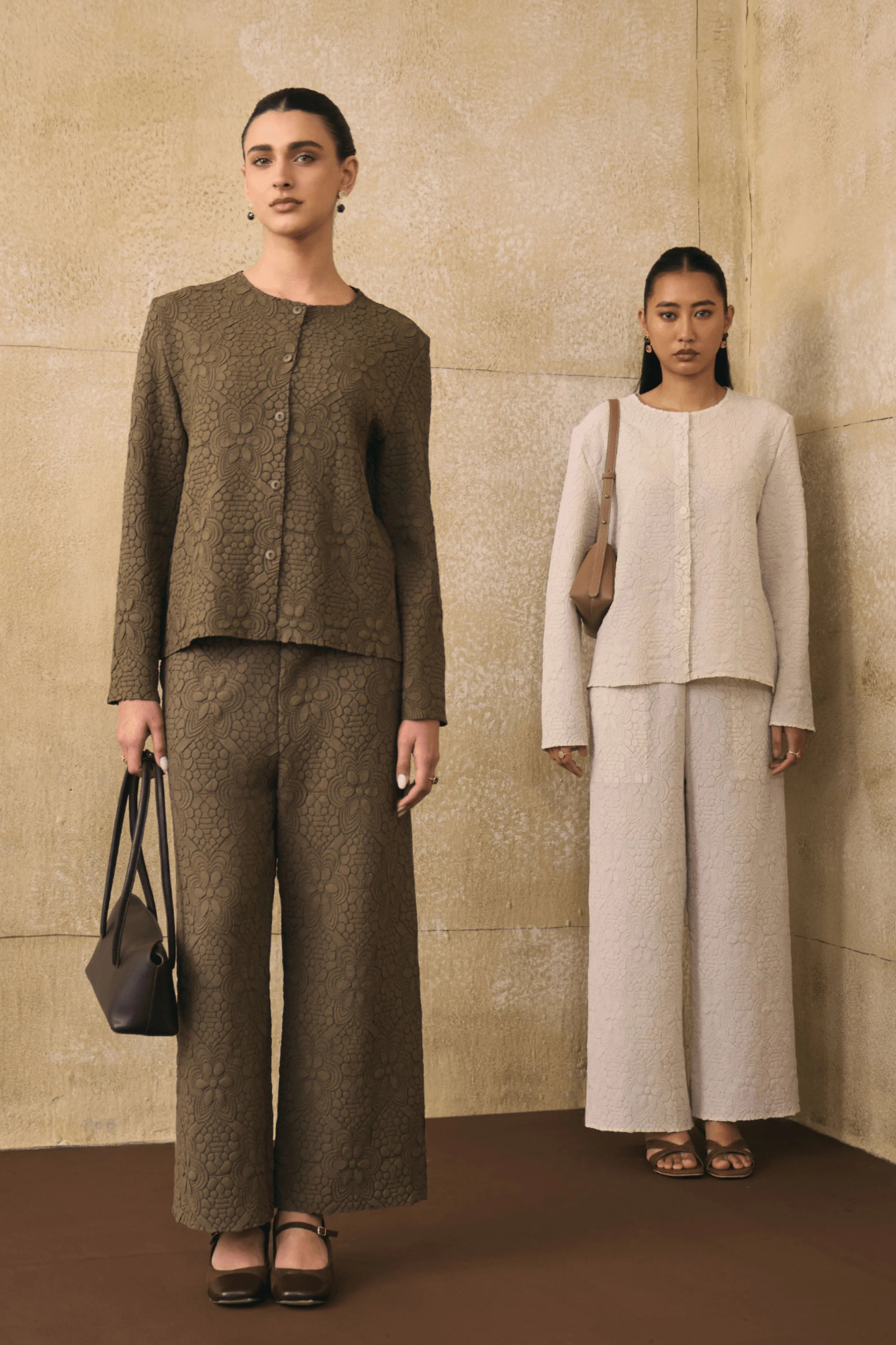 Brown Ganni Co-Ord Set