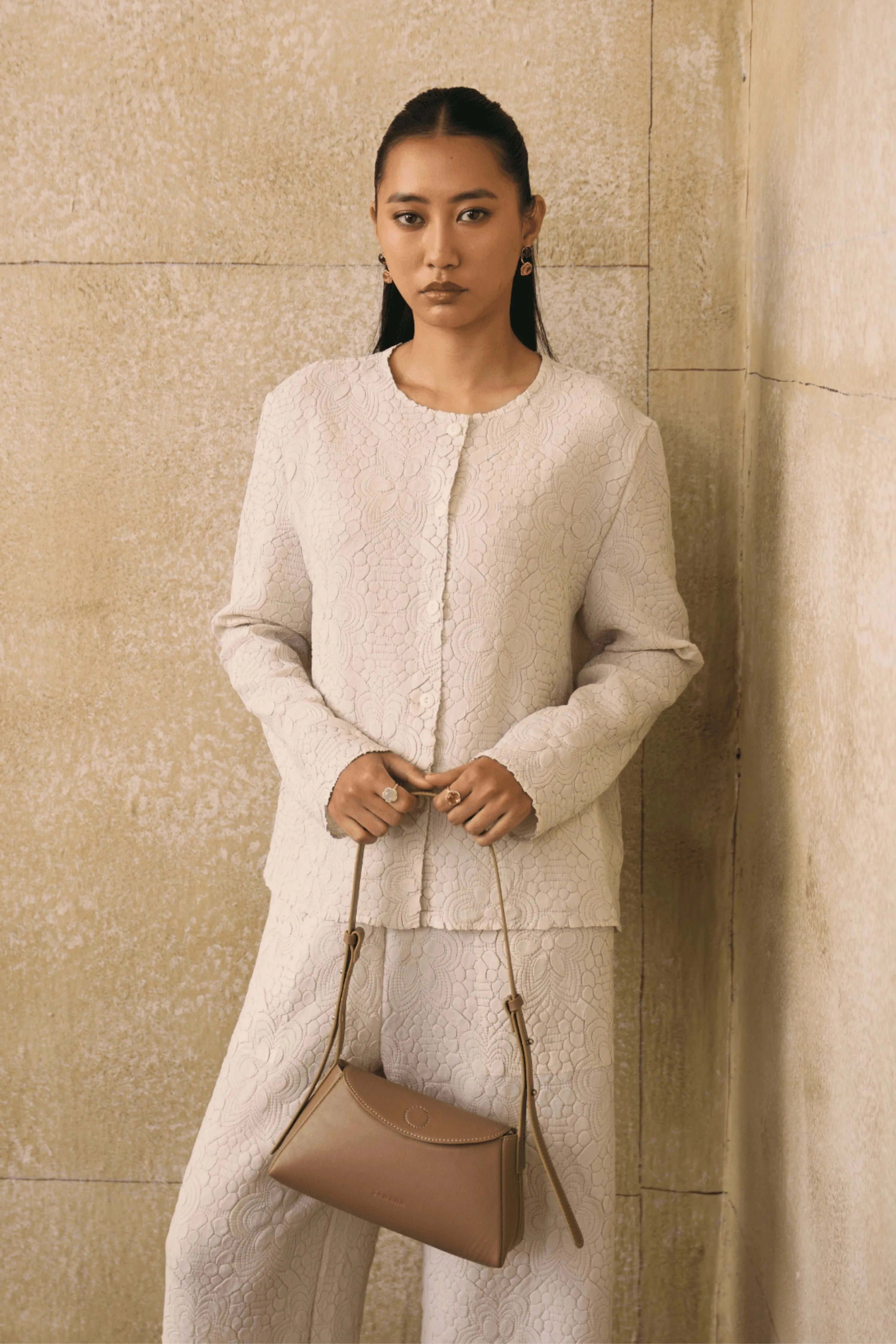 Ivory Ganni Co-Ord Set