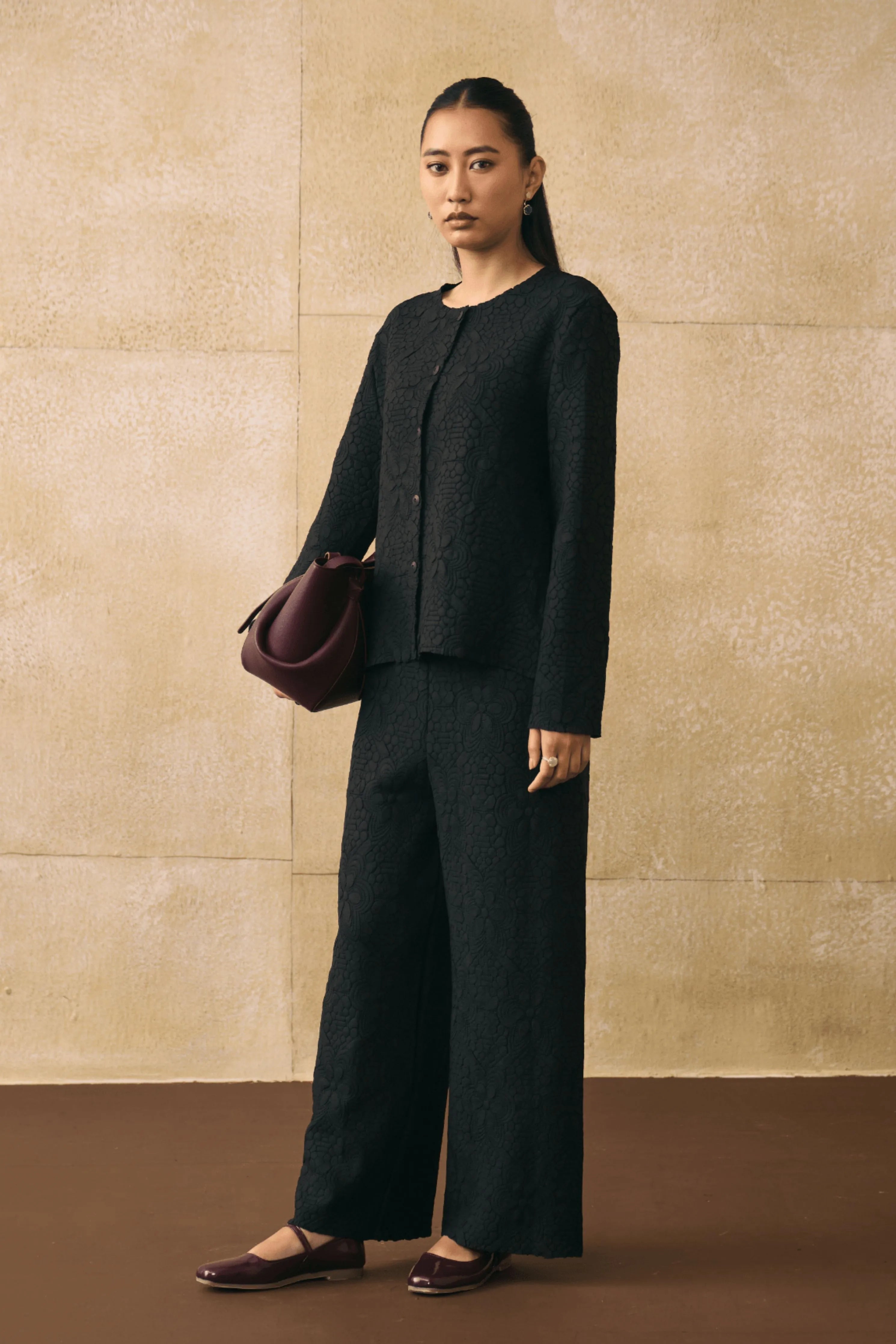 Black Ganni Co-Ord Set