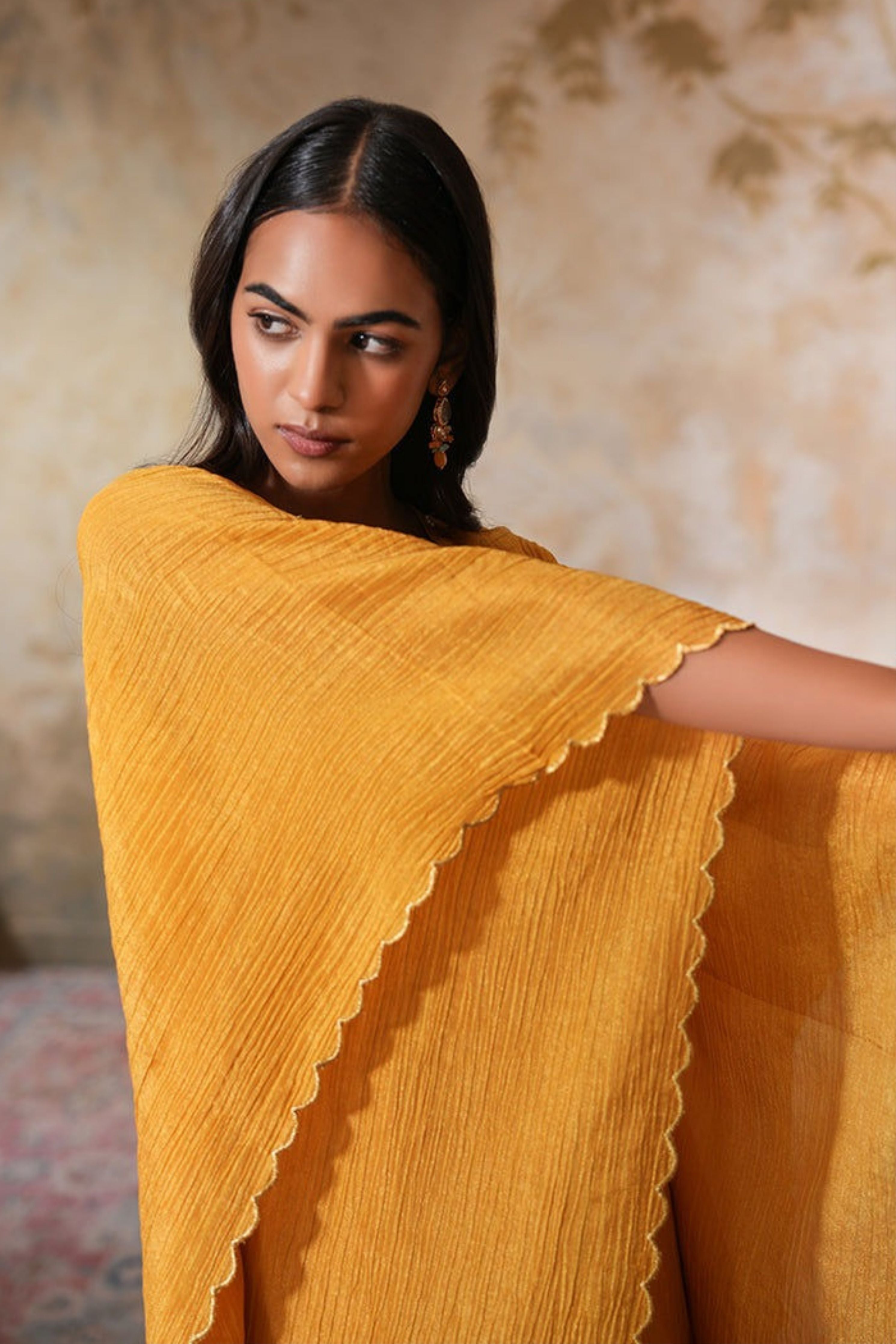 Sunehra Tissue Silk Kaftan Set
