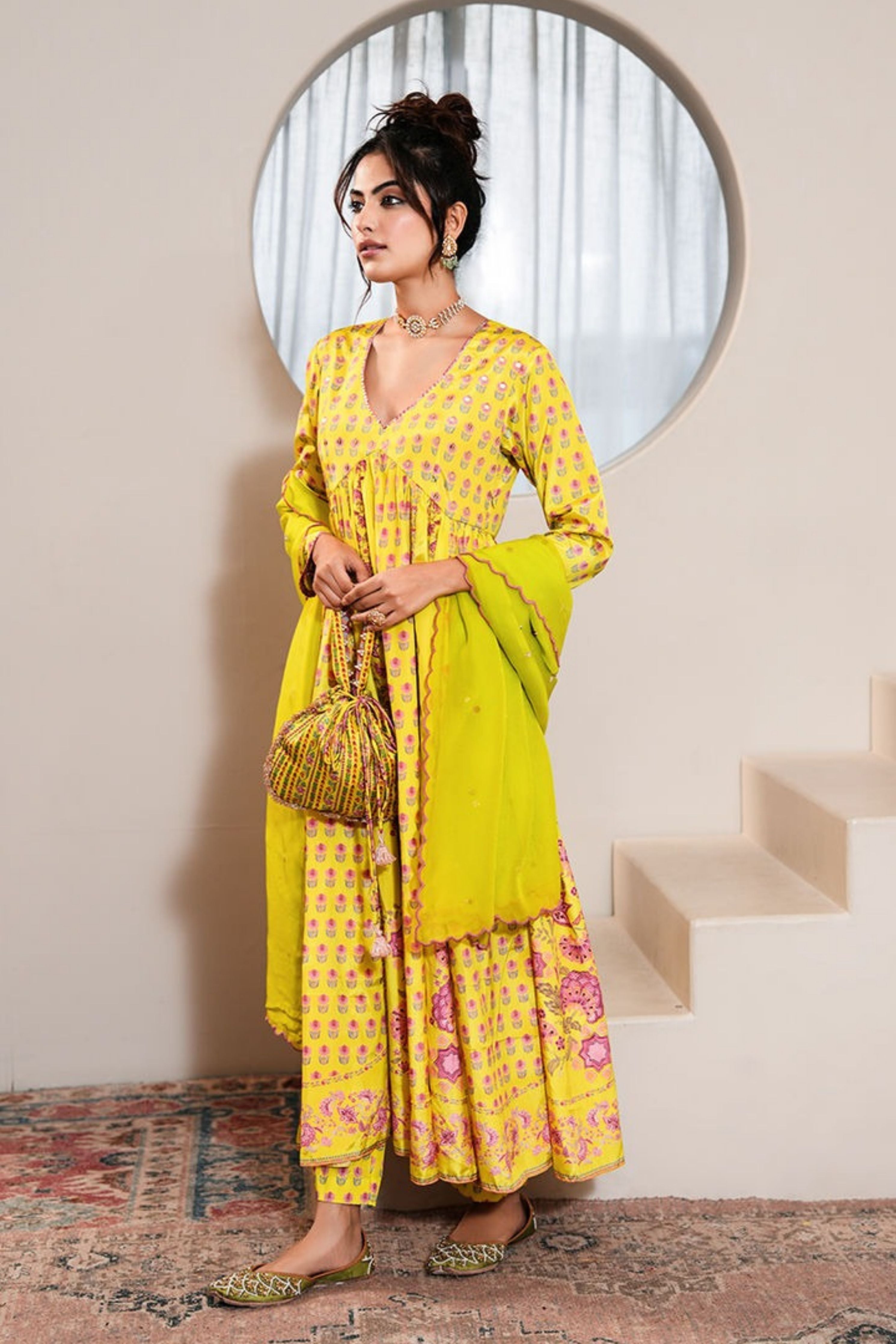 Naaz Mehrunissa Anarkali Set With Dupatta