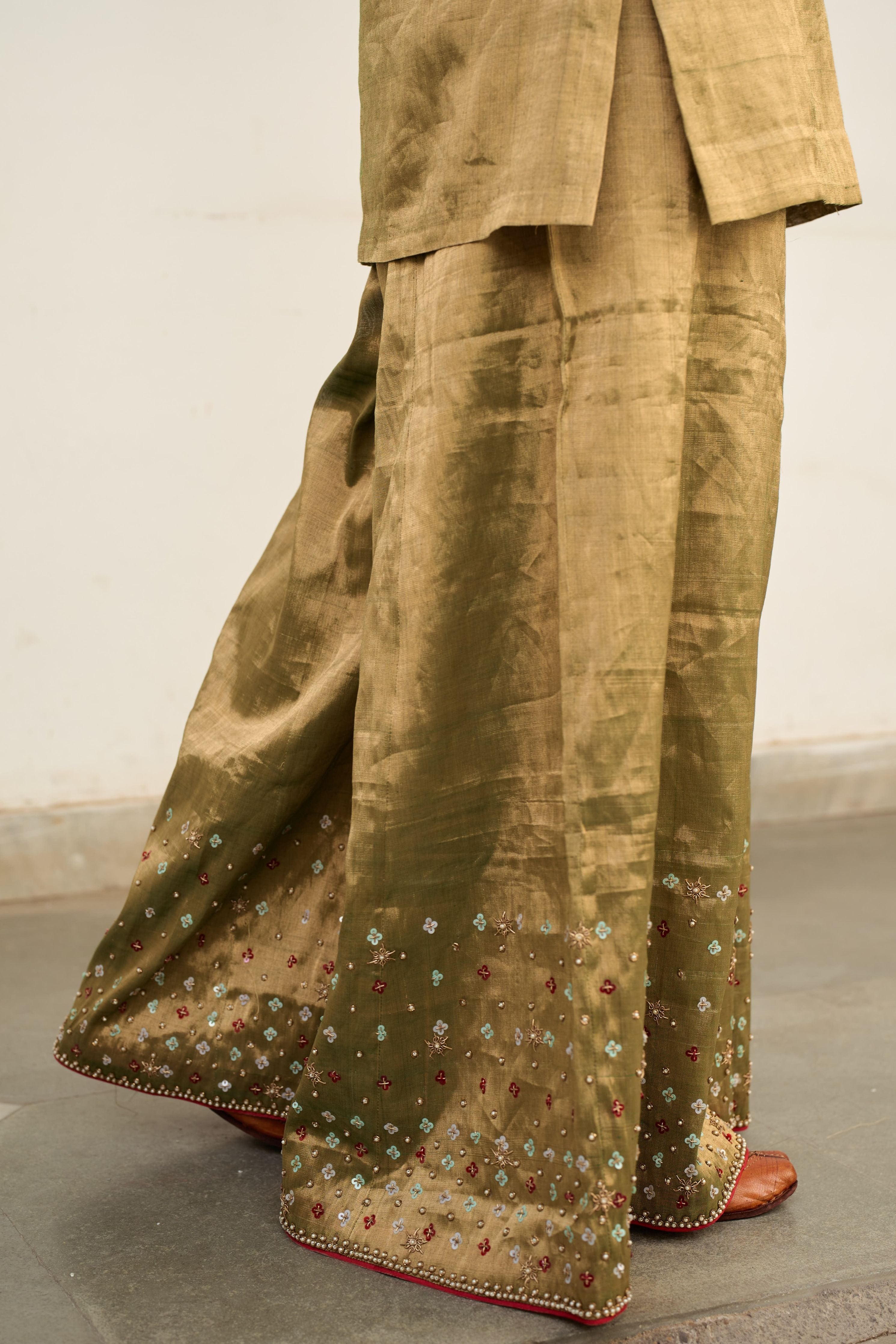 Jhilmil Tissue Sharara Set