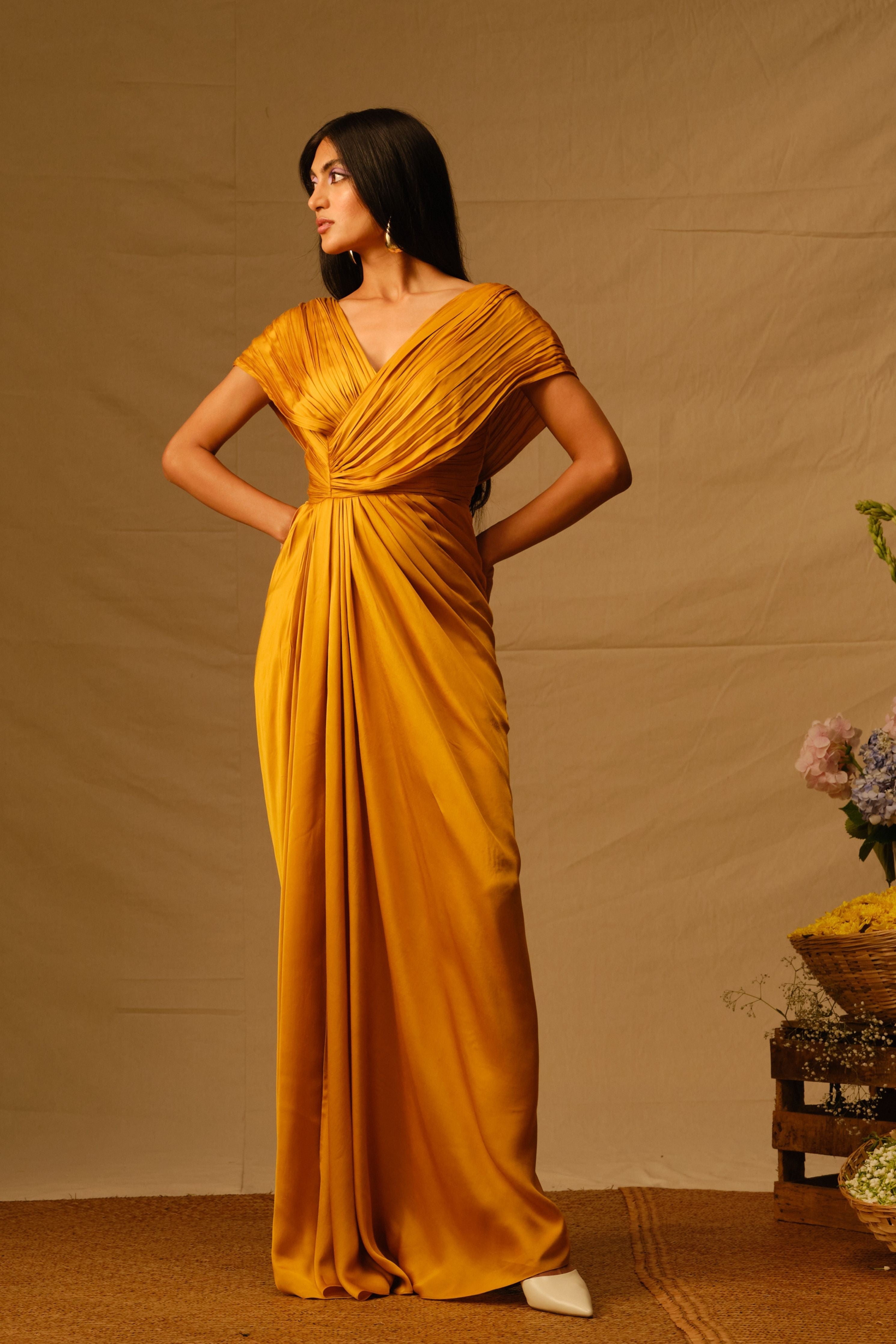 Golden Glow Dress