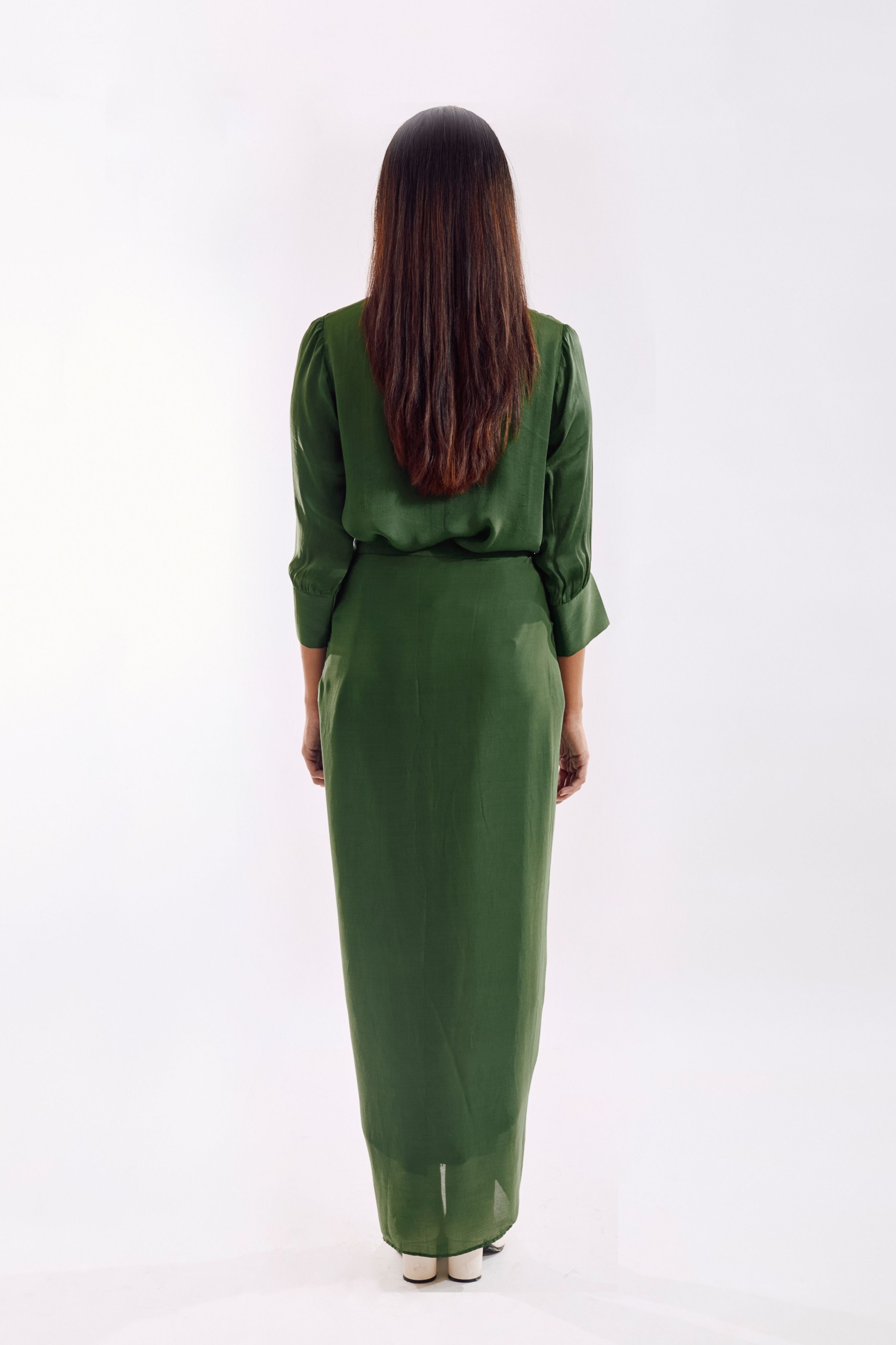 Green Side Tie Co-Ord set
