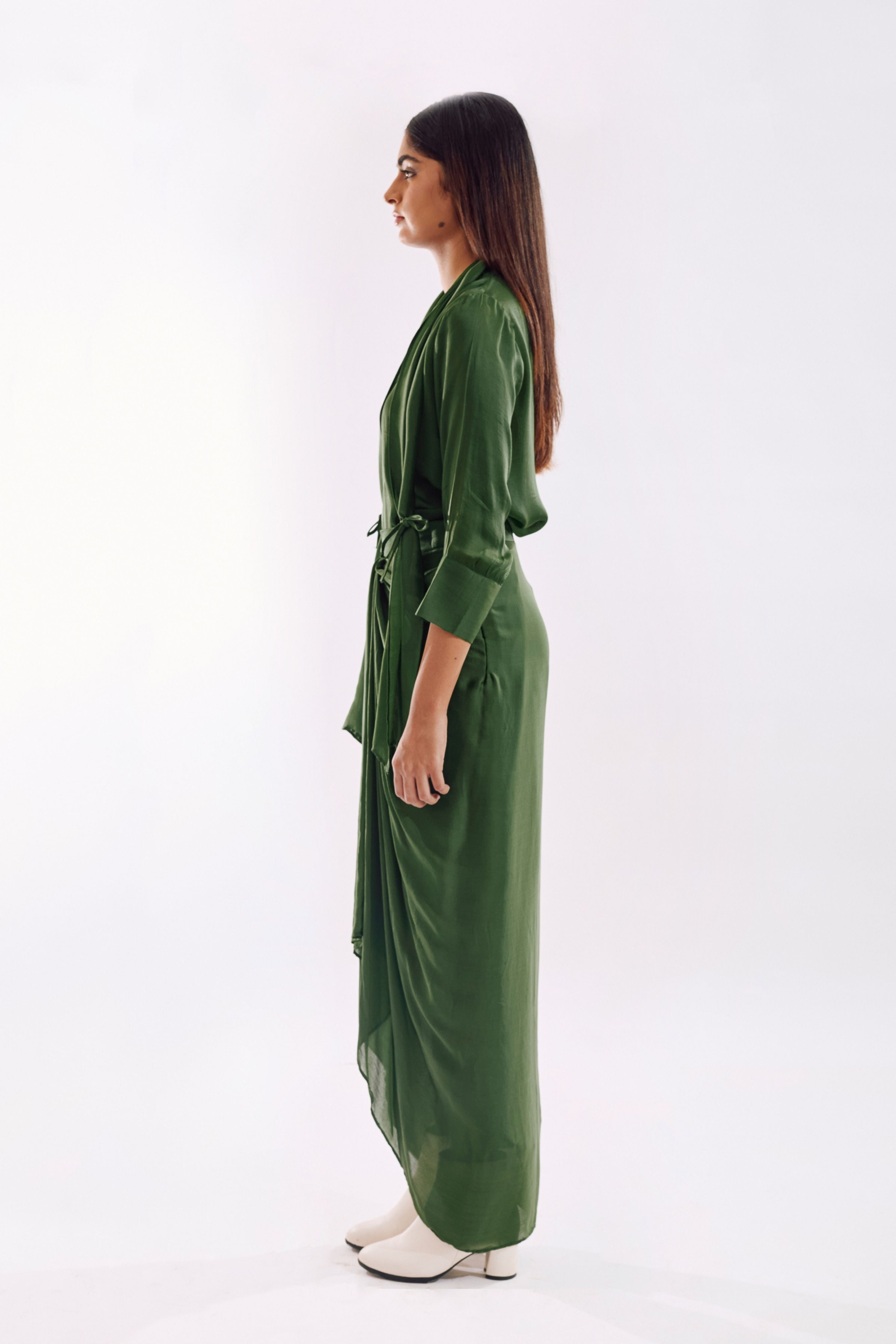 Green Side Tie Co-Ord set