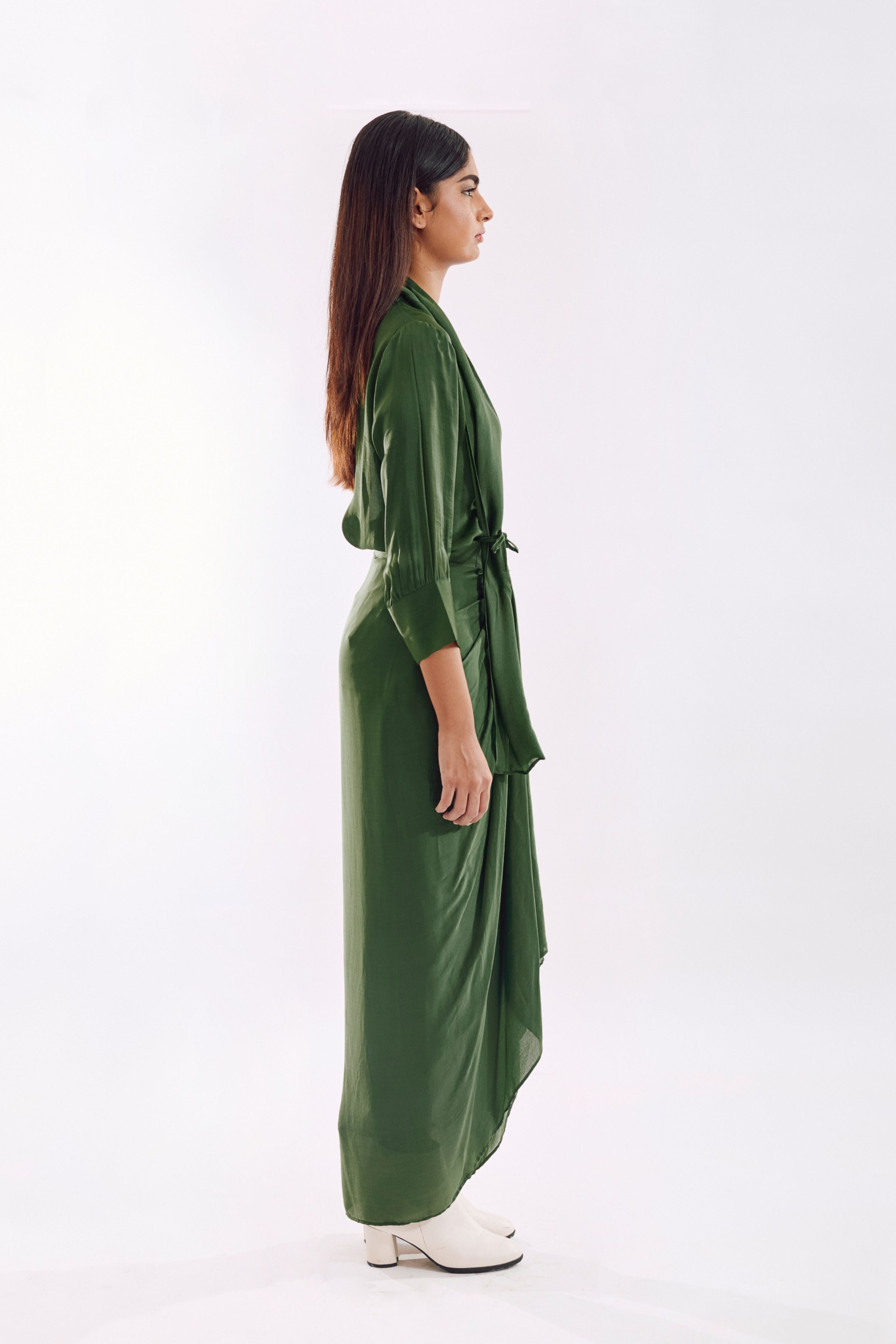 Green Side Tie Co-Ord set