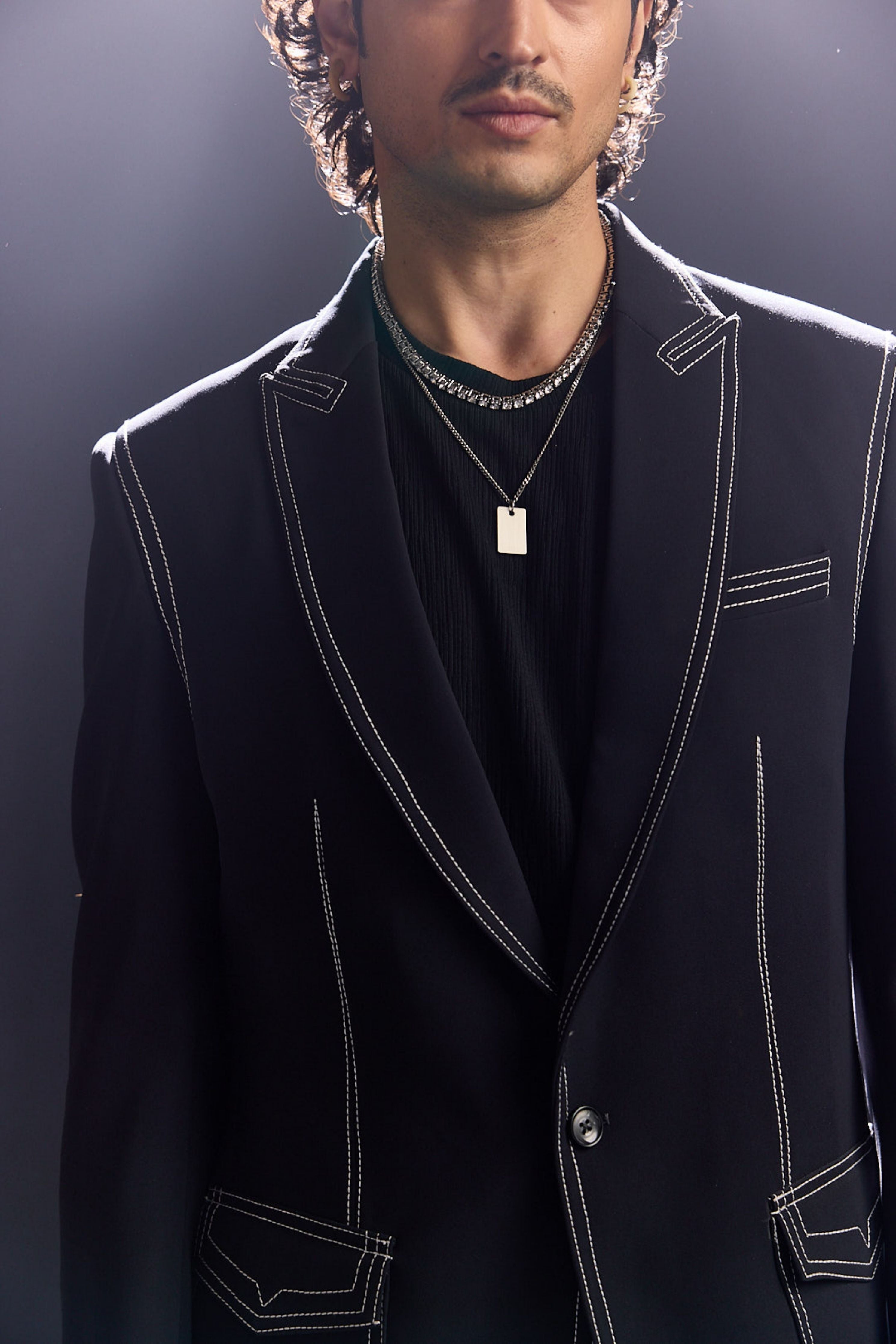 Grey Blazer Jacket