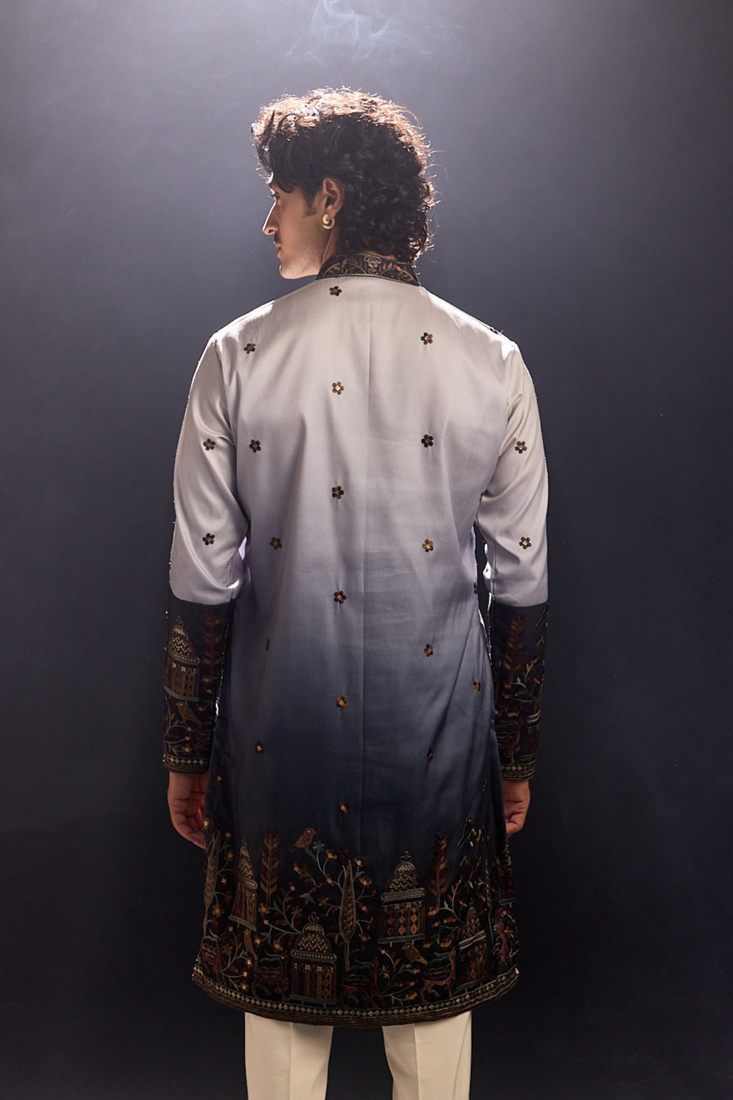 Grey Ombre Kurta Set