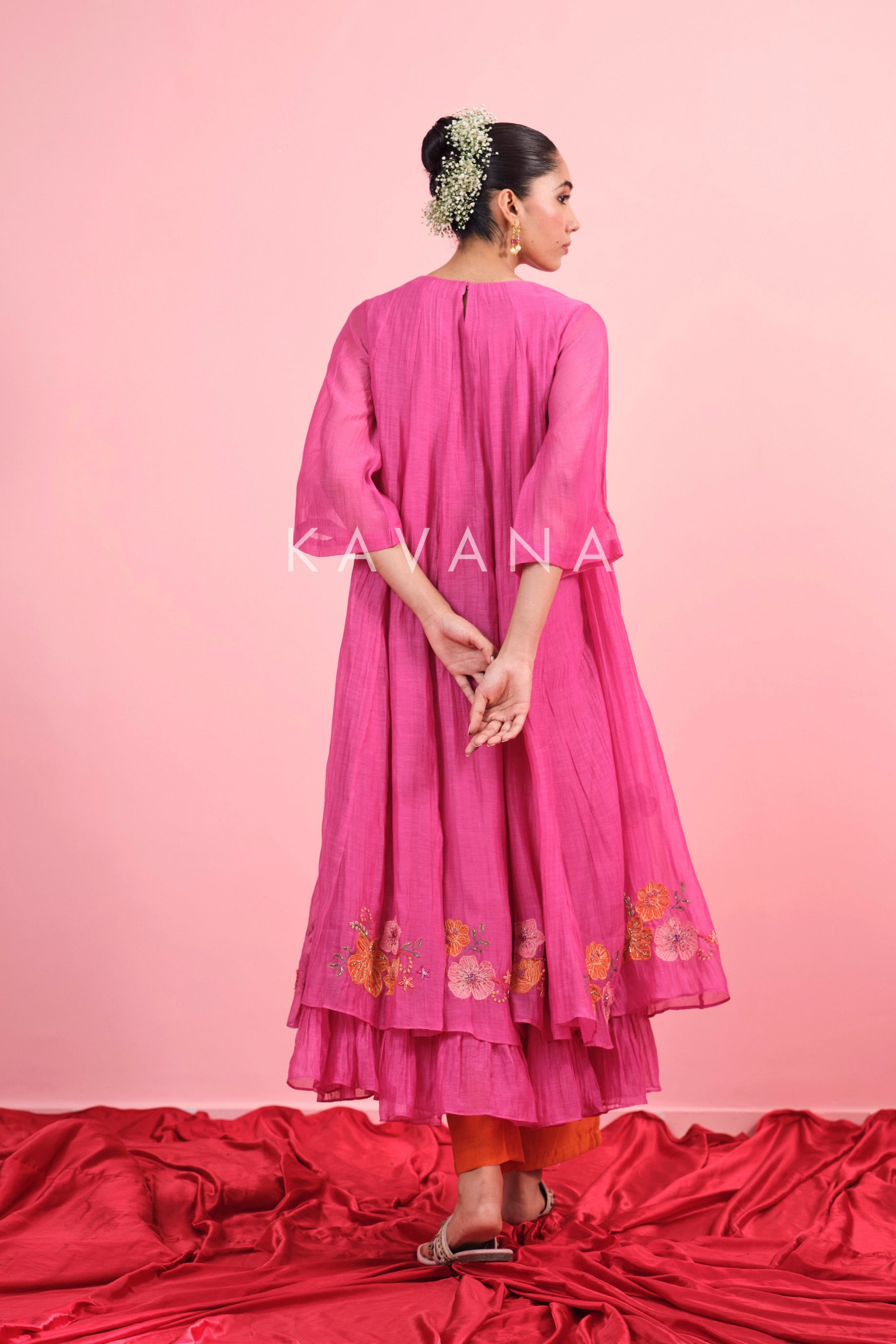 Gulabi Baag Chanderi Kurta Set
