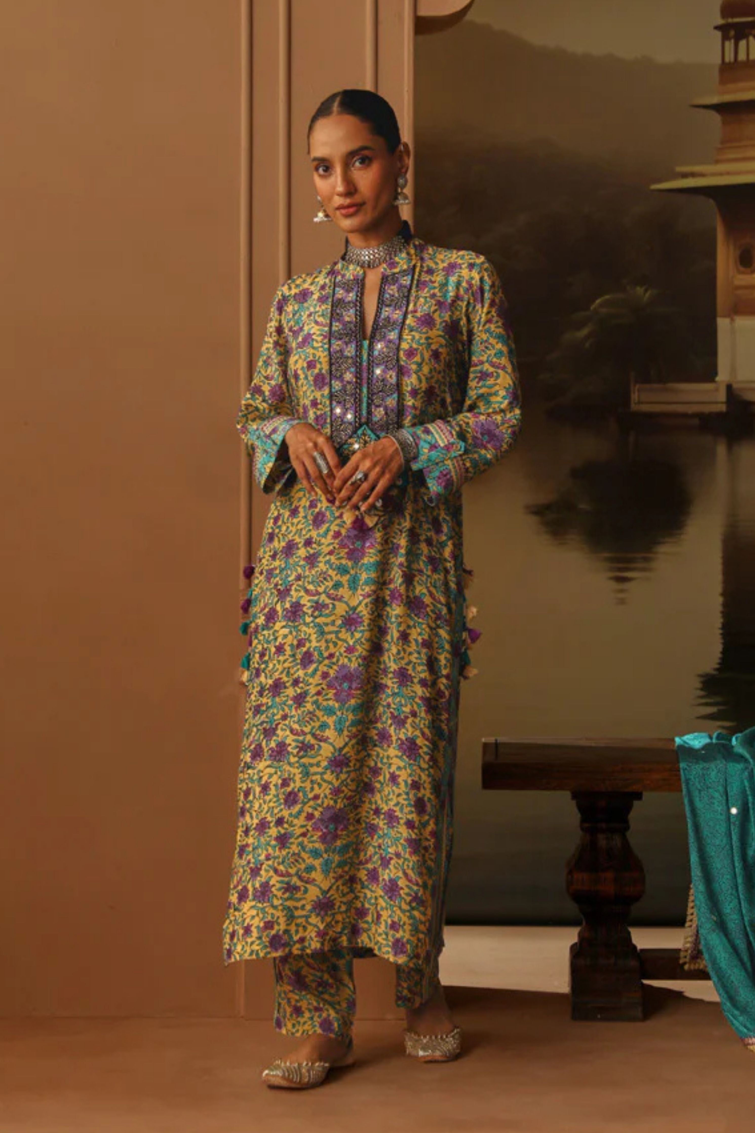 Gulshan Straight Long Kurta With Pant And Dupatta