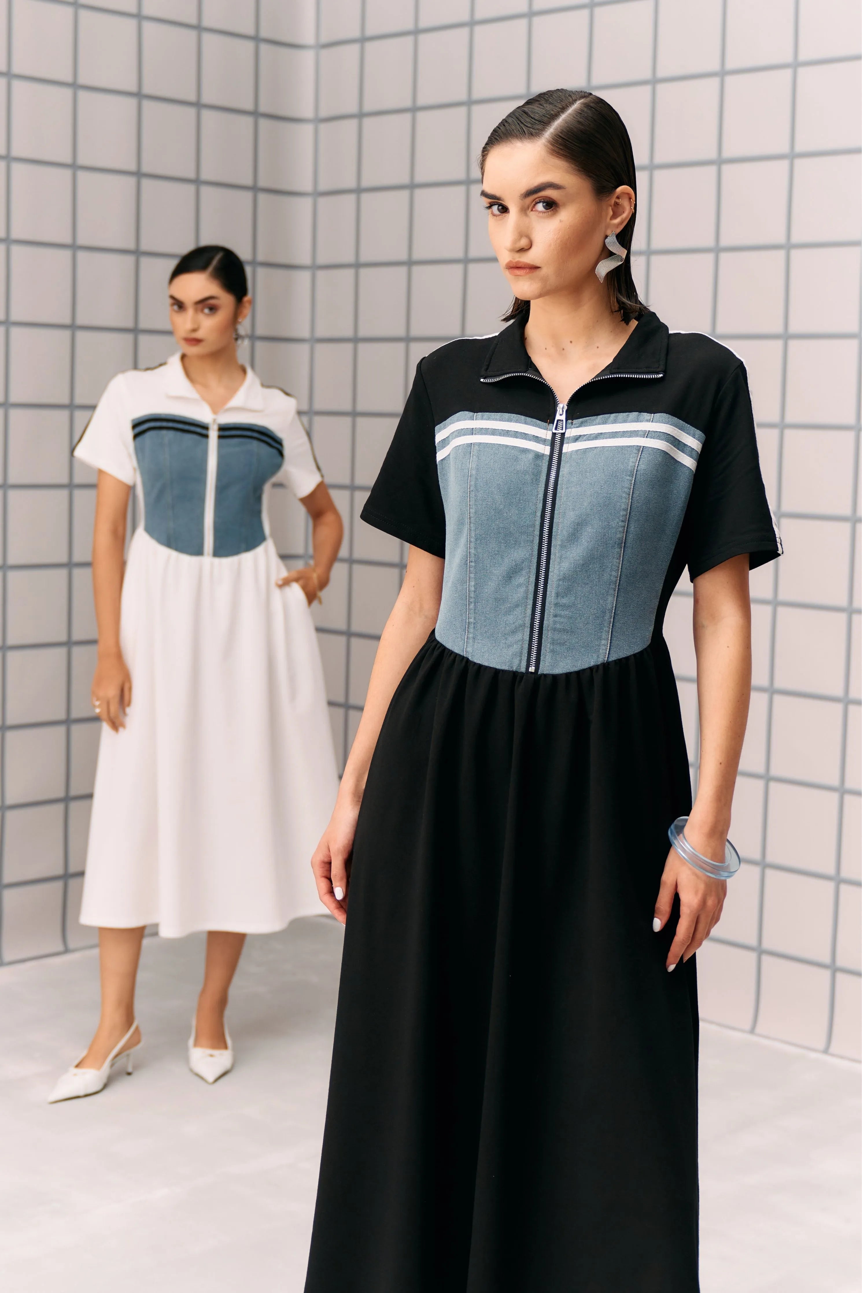 White Denim Hibo Dress