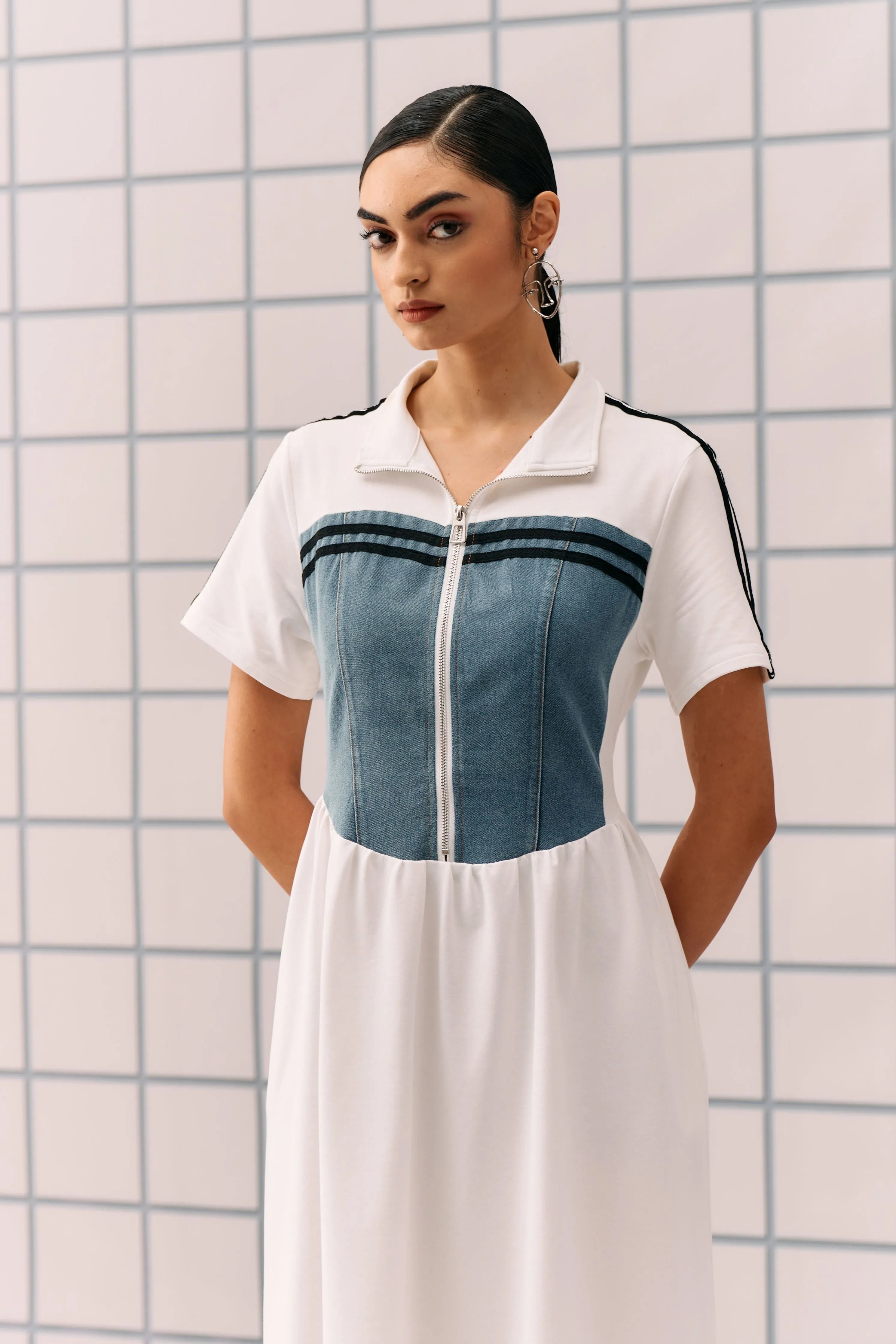 White Denim Hibo Dress
