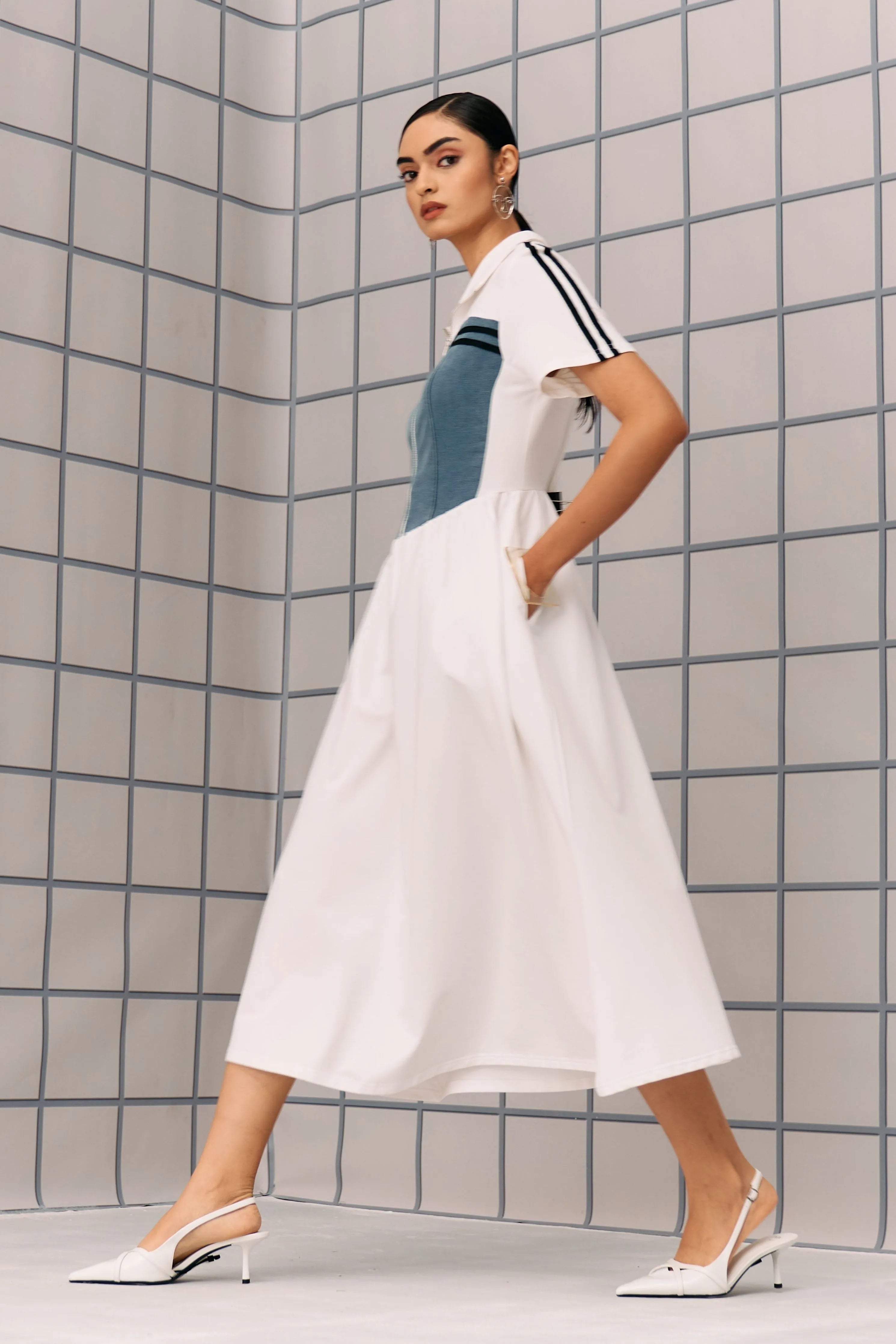White Denim Hibo Dress