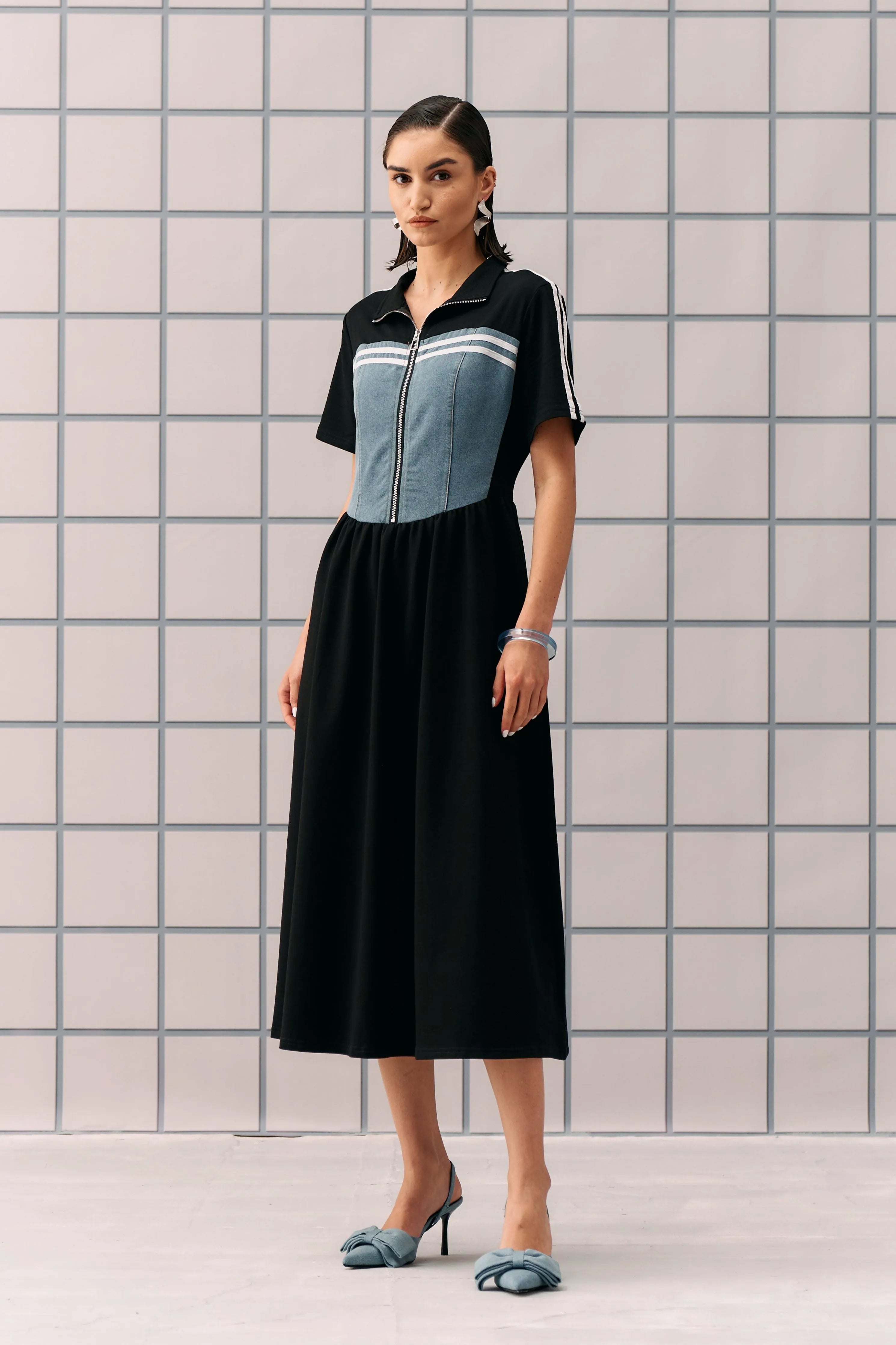 Black Denim Hibo Dress