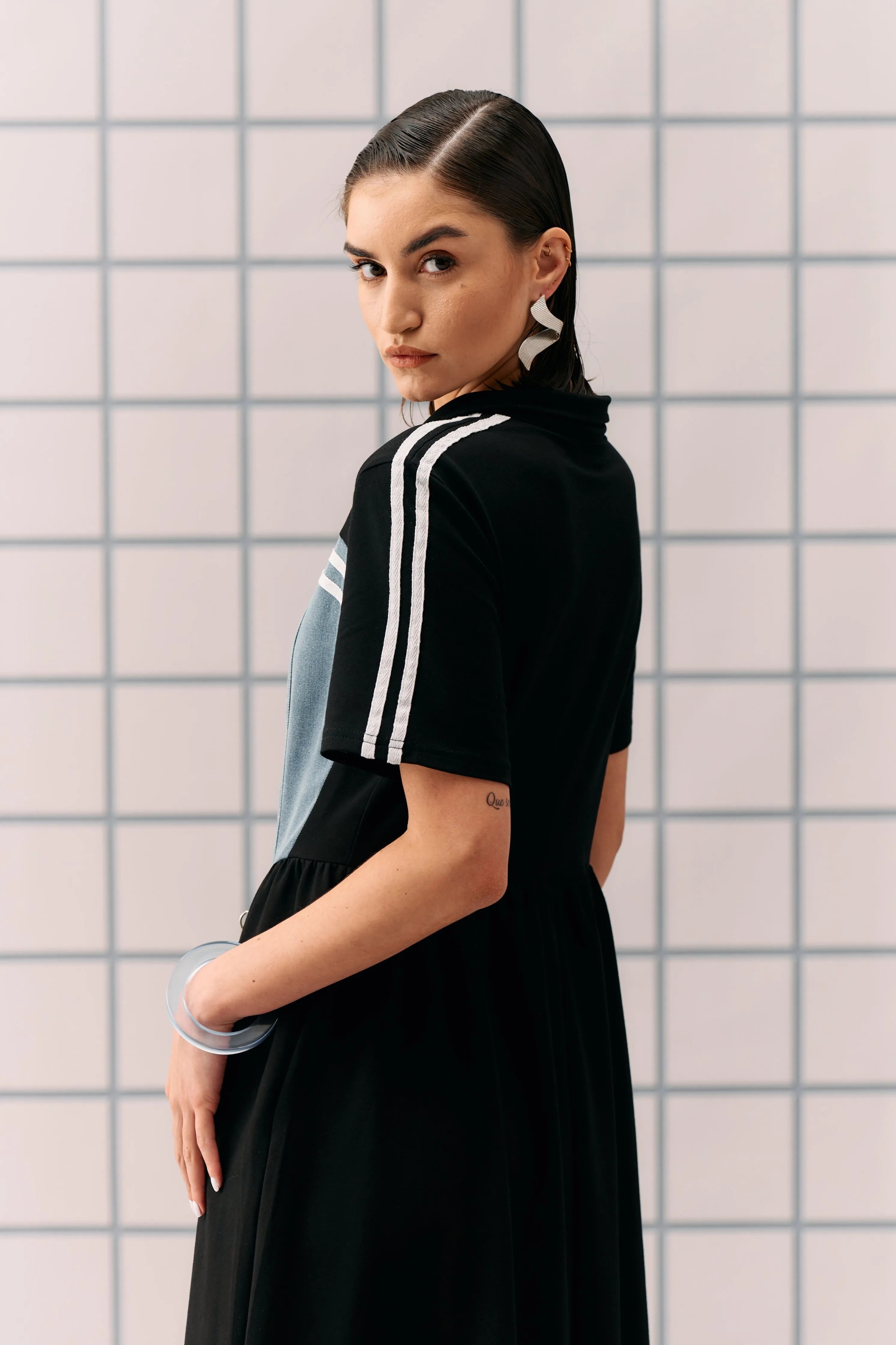 Black Denim Hibo Dress