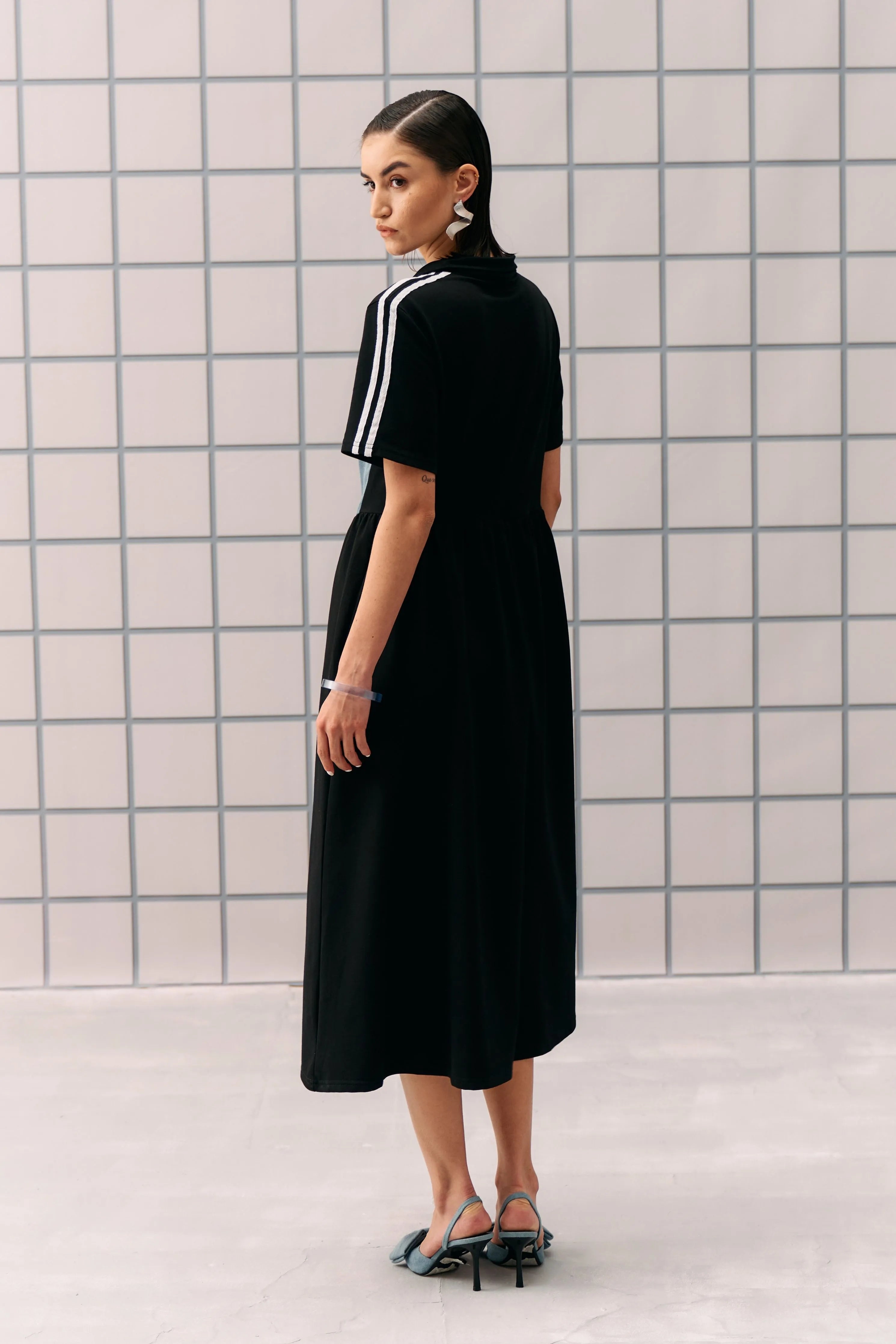 Black Denim Hibo Dress