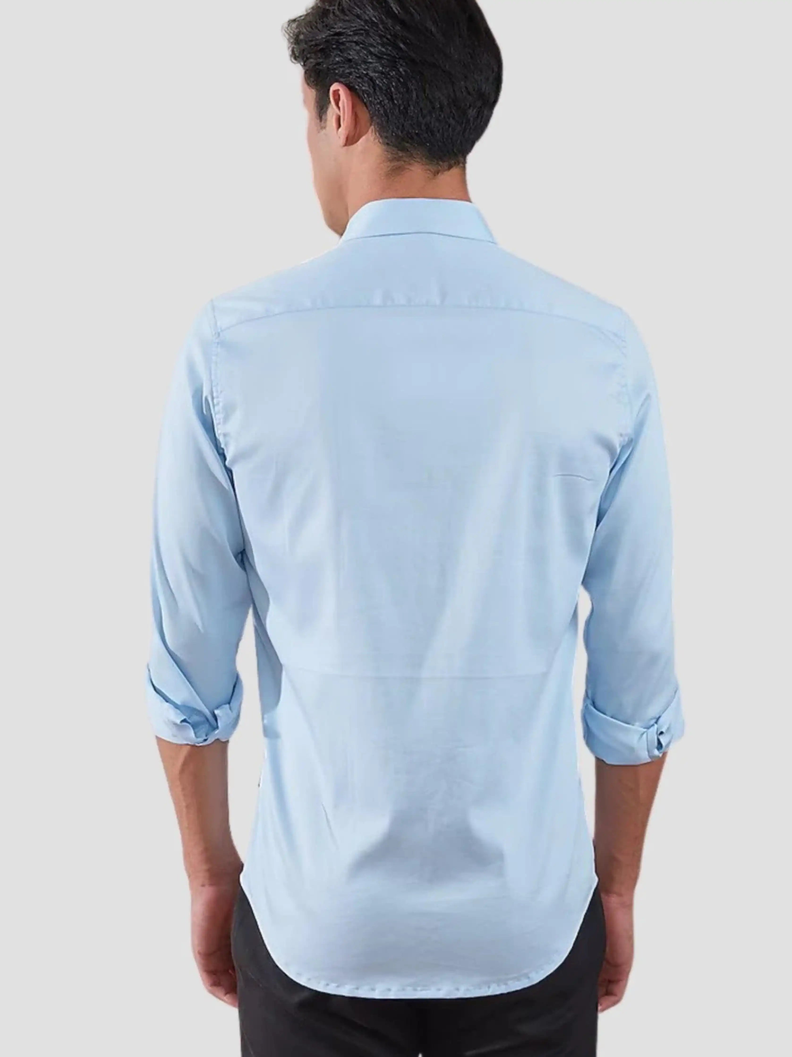 Panel Blue Shirt