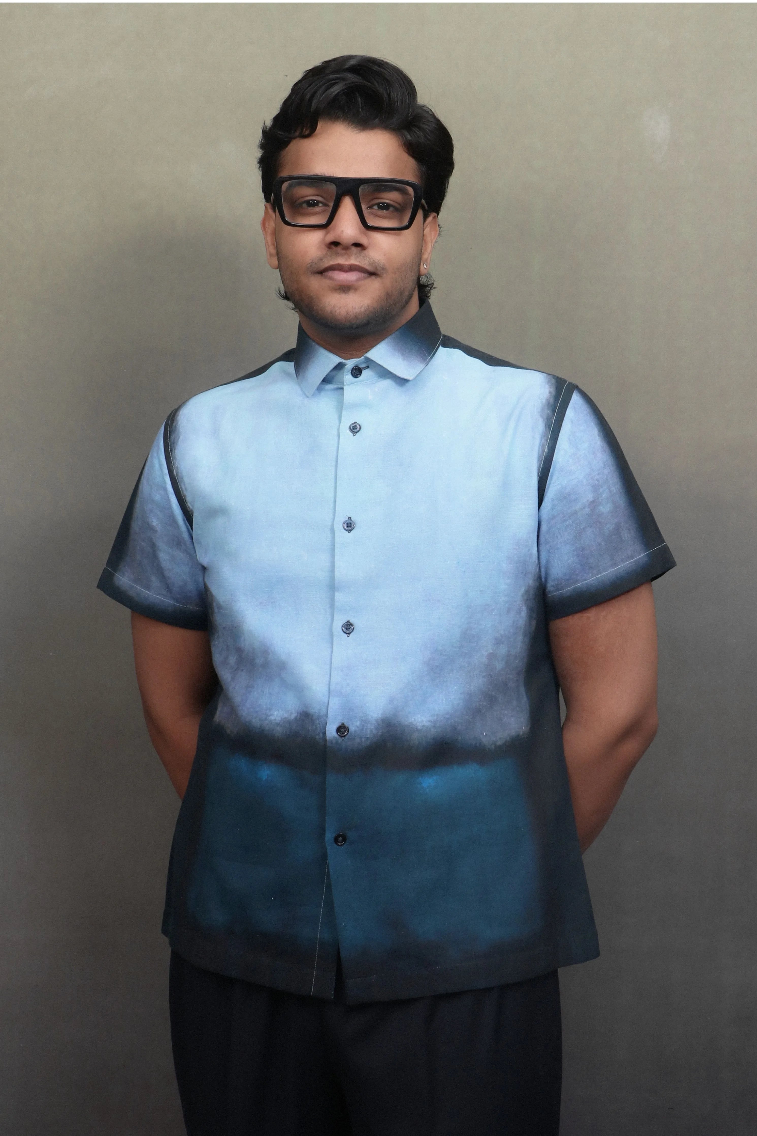 Blue Gradietn Shirt
