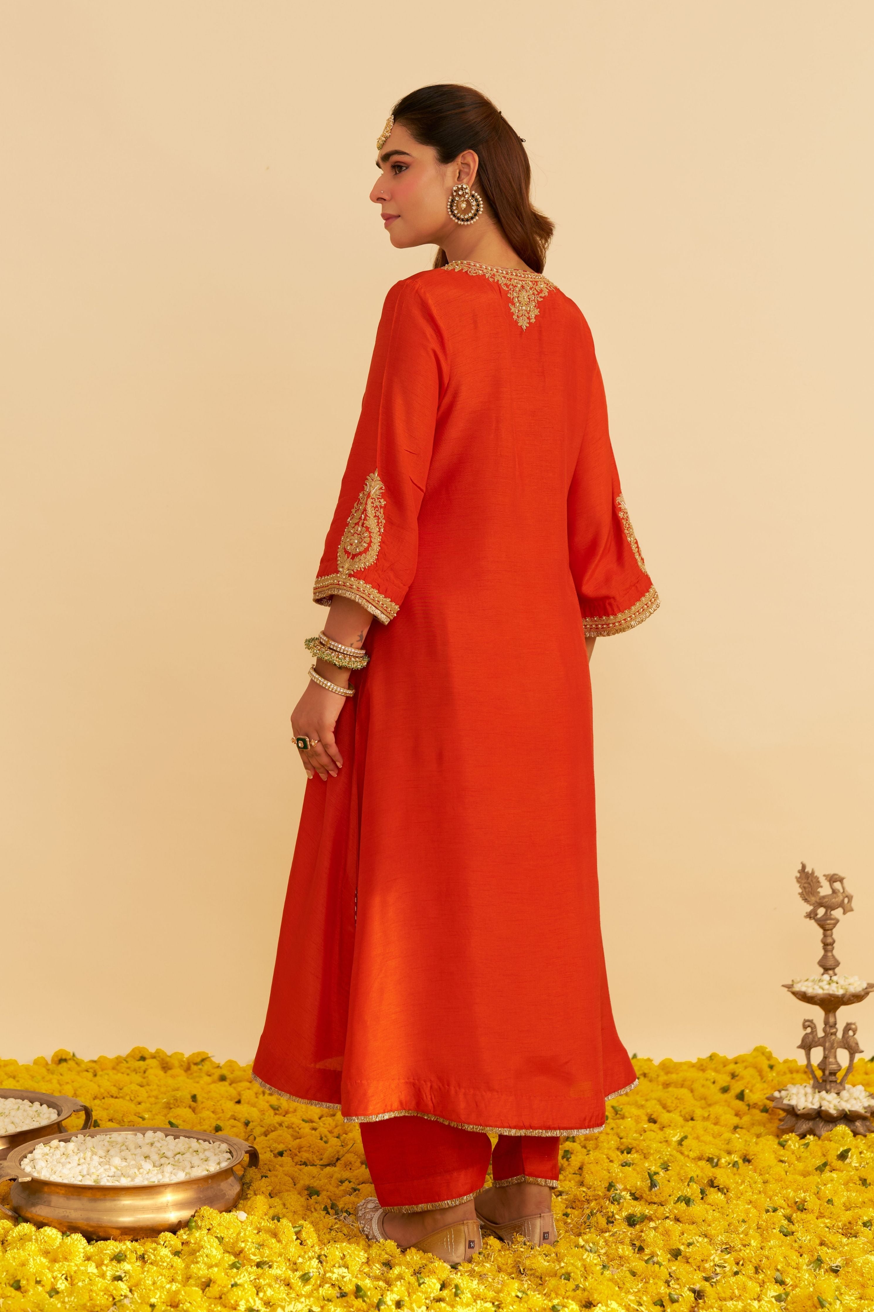 Haayat Long Kaftan With Salwar And Dupatta