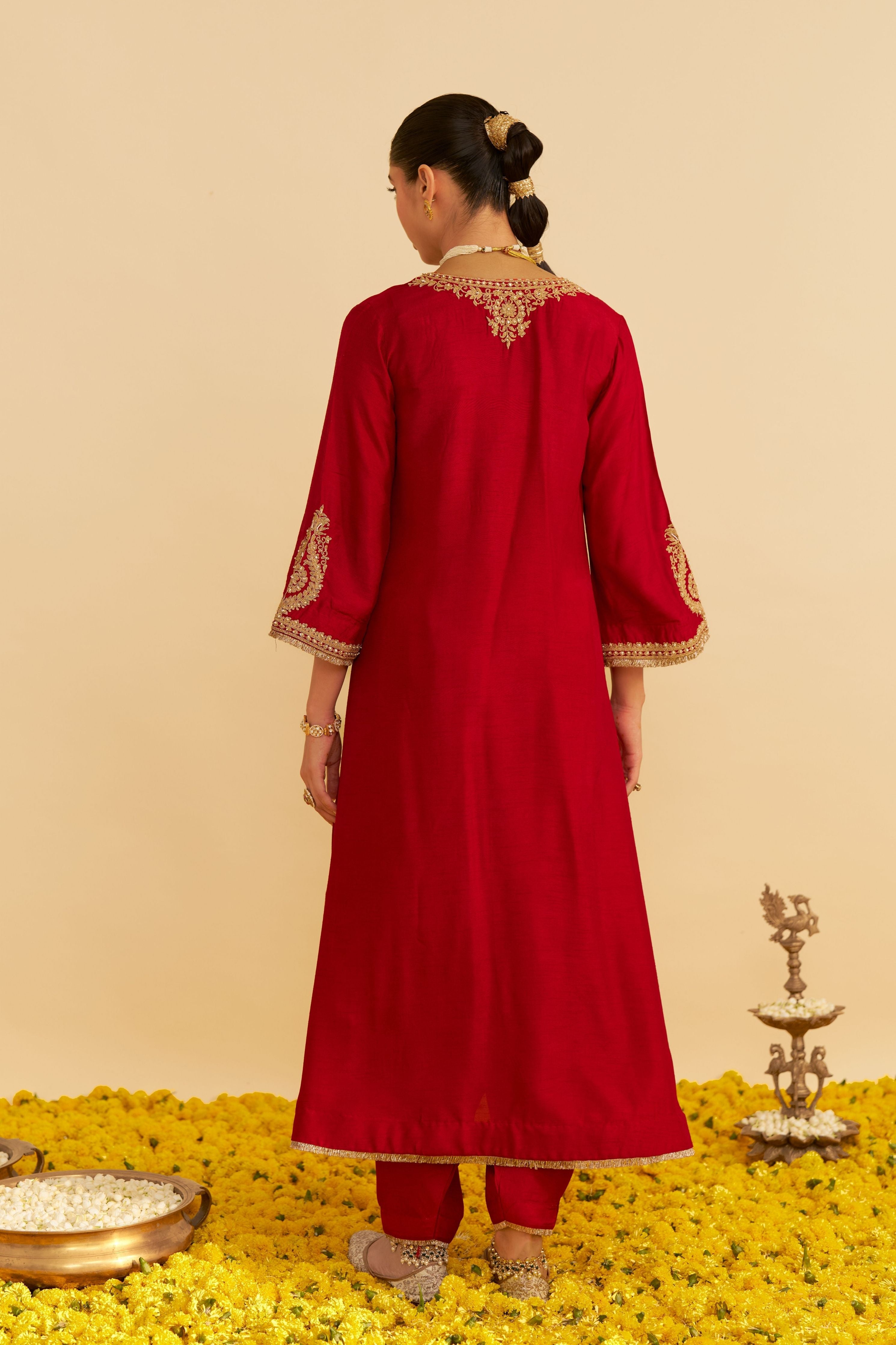 Haayat Long Kaftan With Salwar And Dupatta