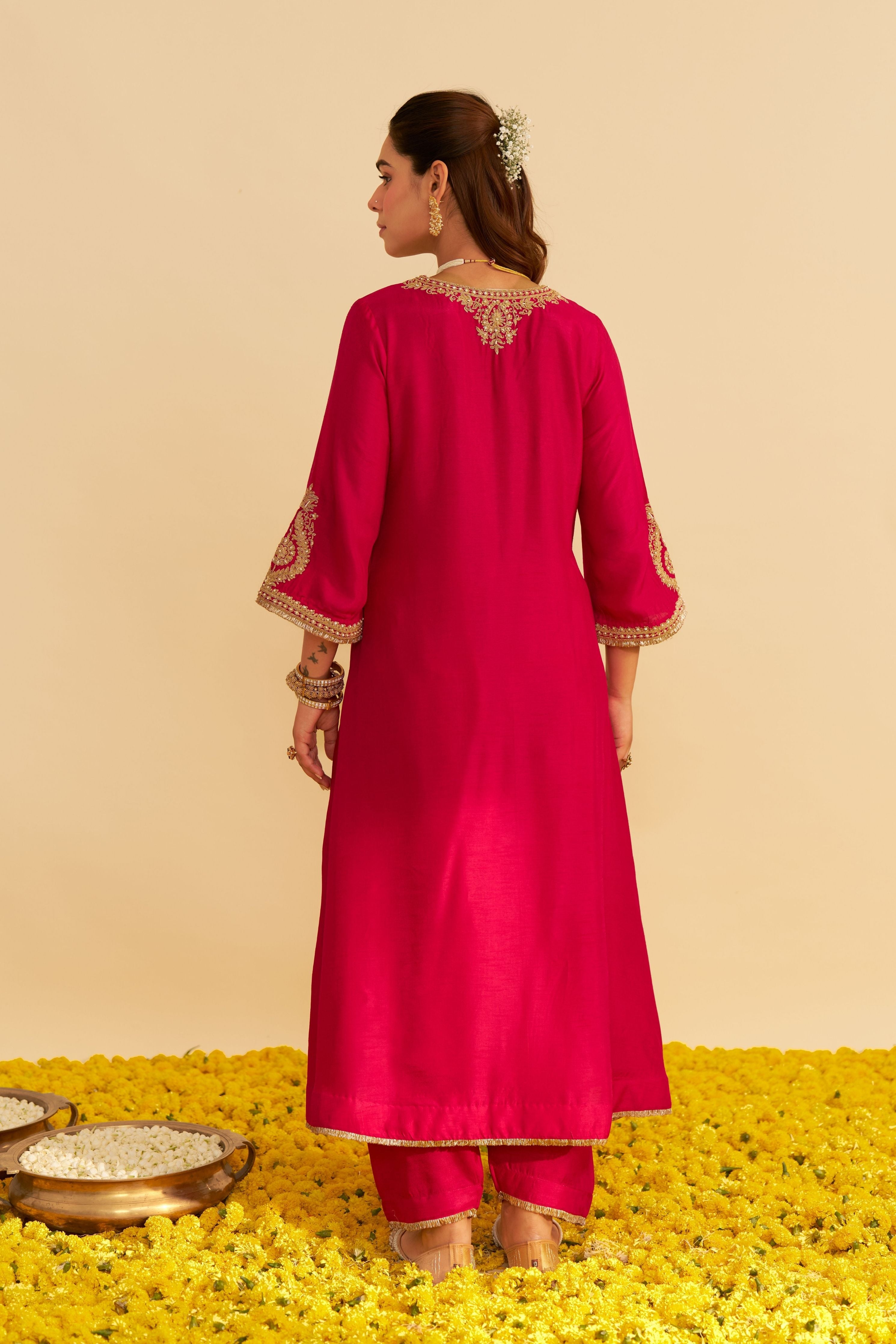 Haayat Long Kaftan With Salwar And Dupatta