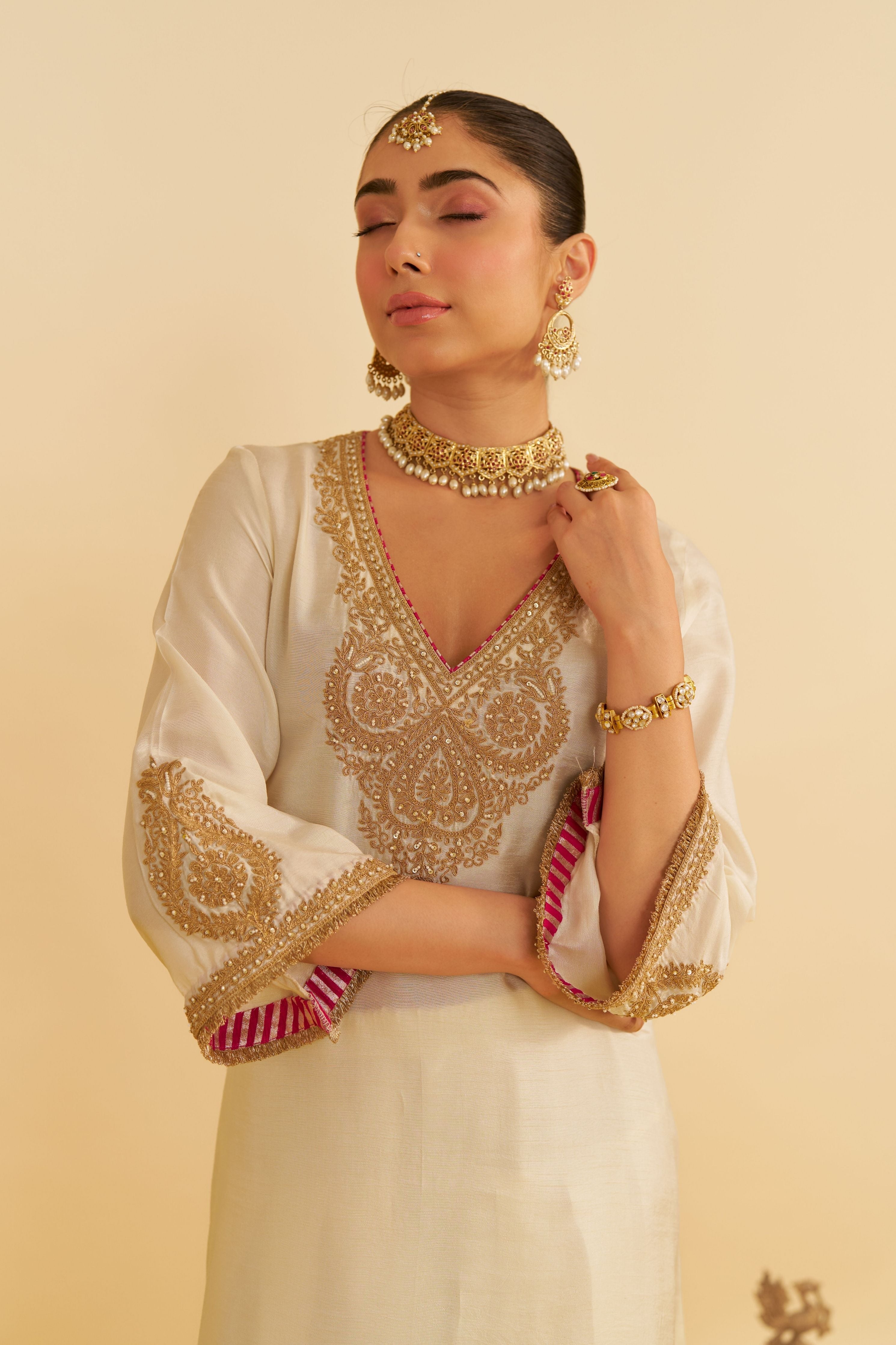 Haayat Long Kaftan With Salwar