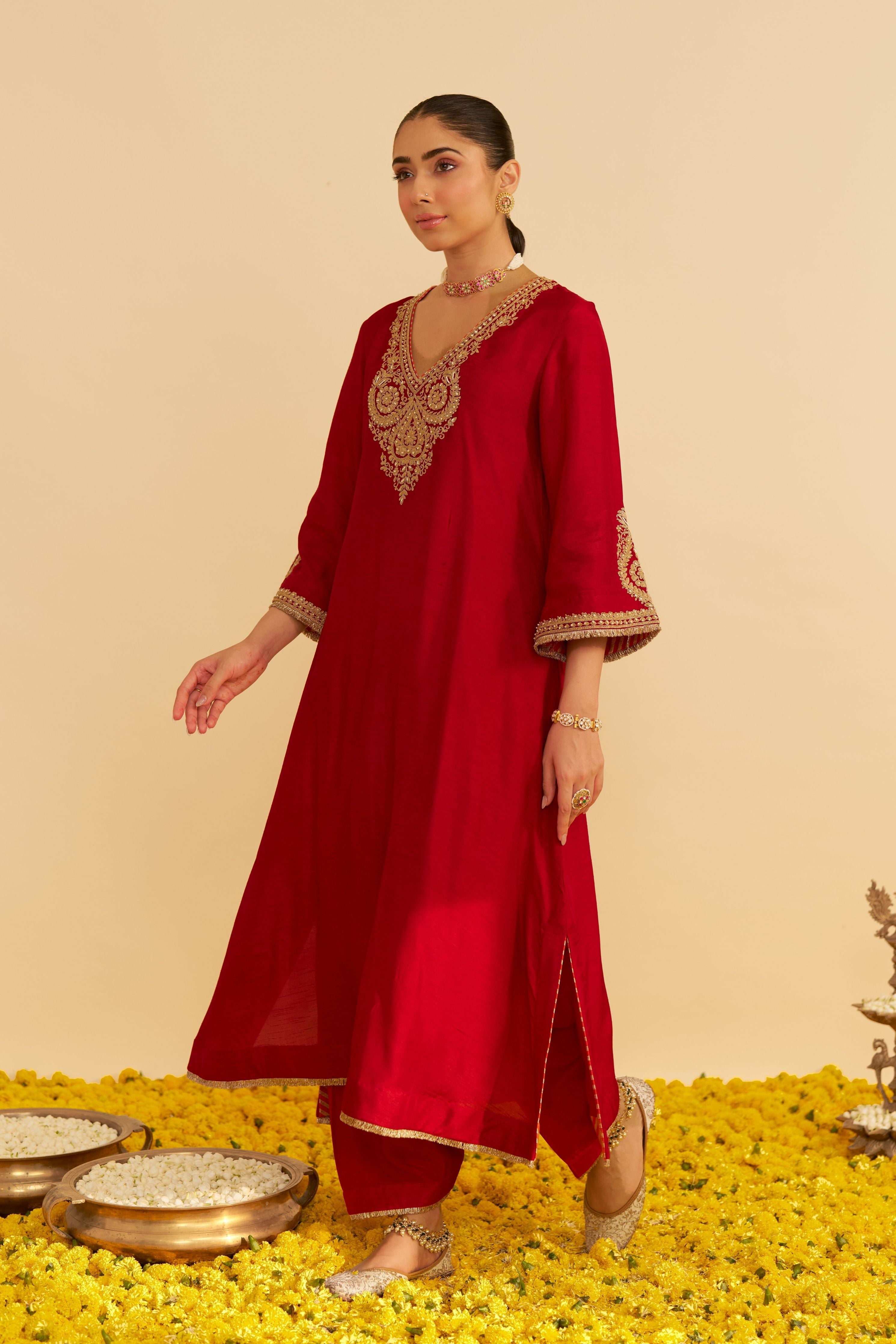 Haayat Long Kaftan With Salwar