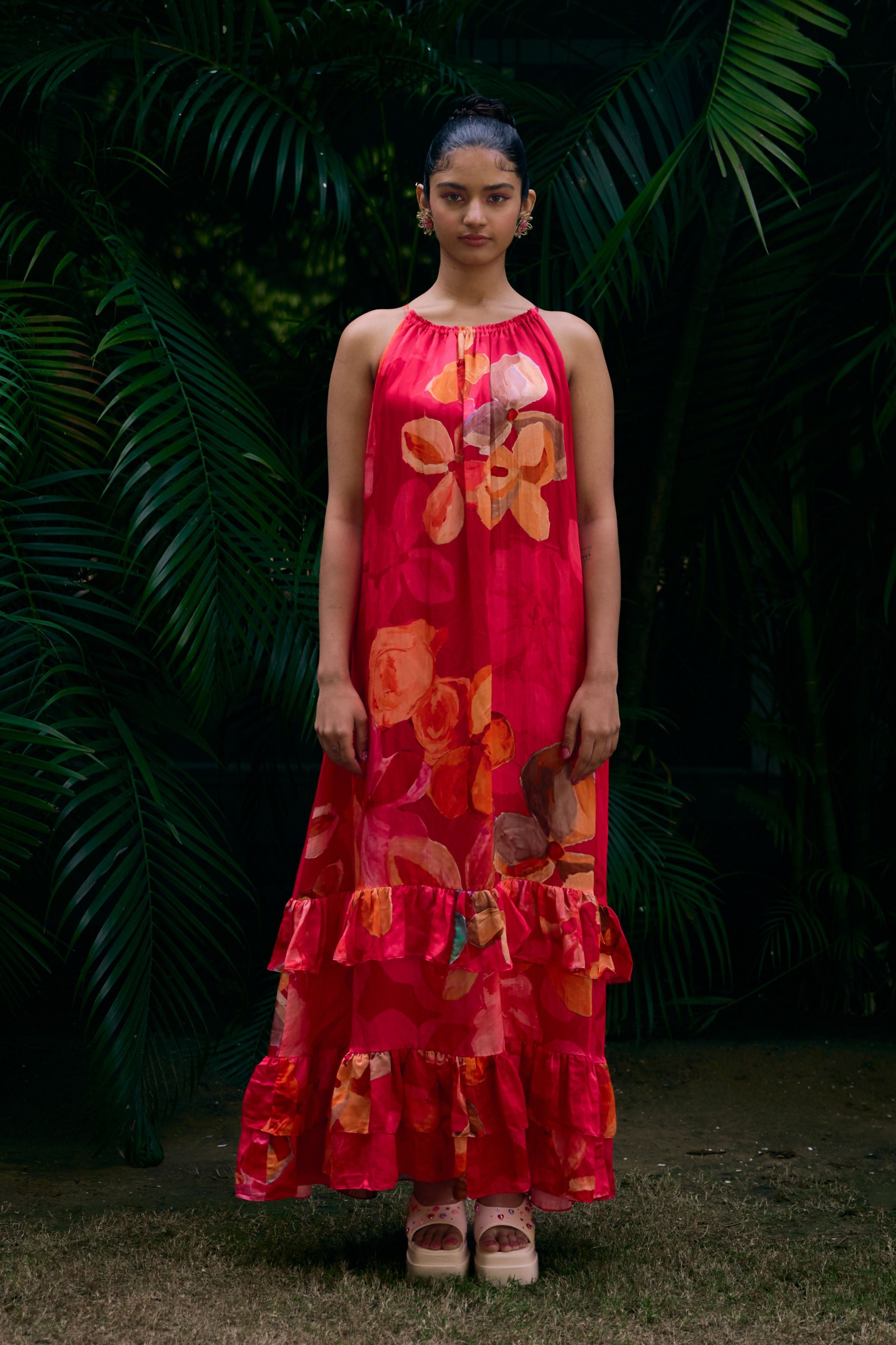 Halter Neck Maxi Dress