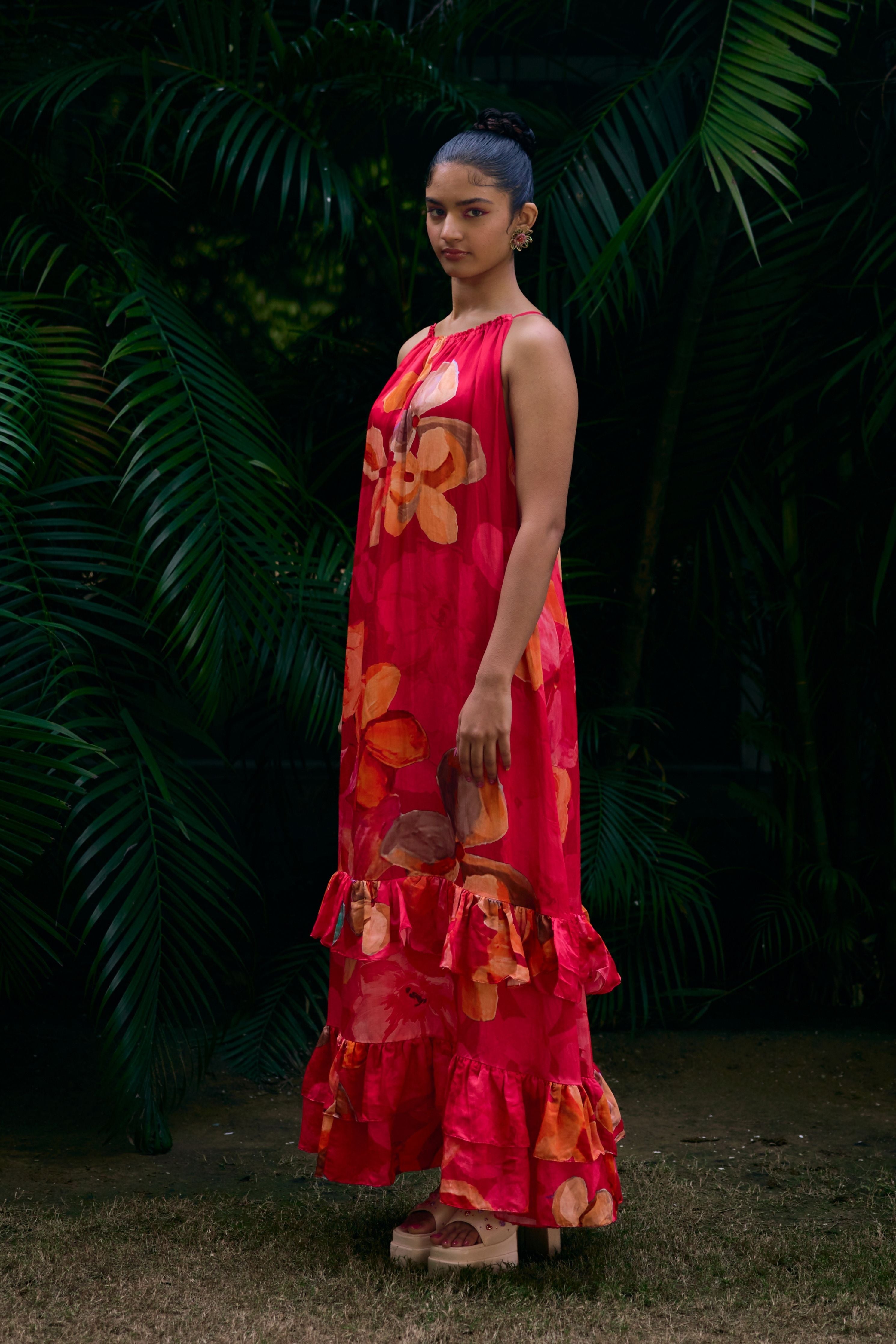 Halter Neck Maxi Dress